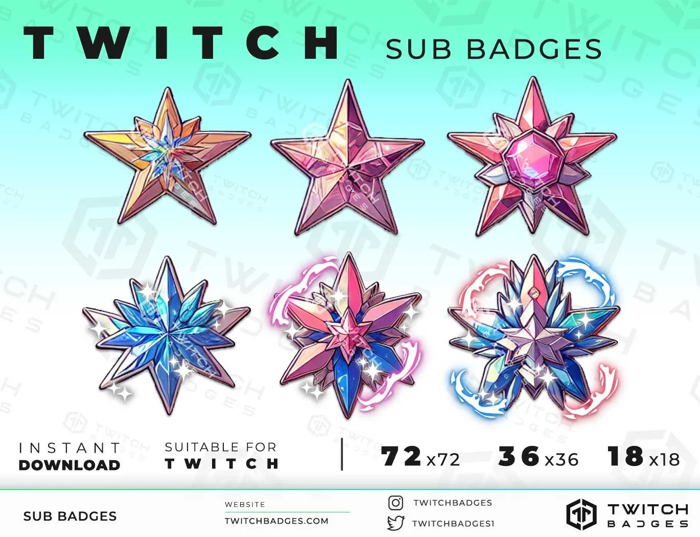 Twitch Sub Badges Star_9
