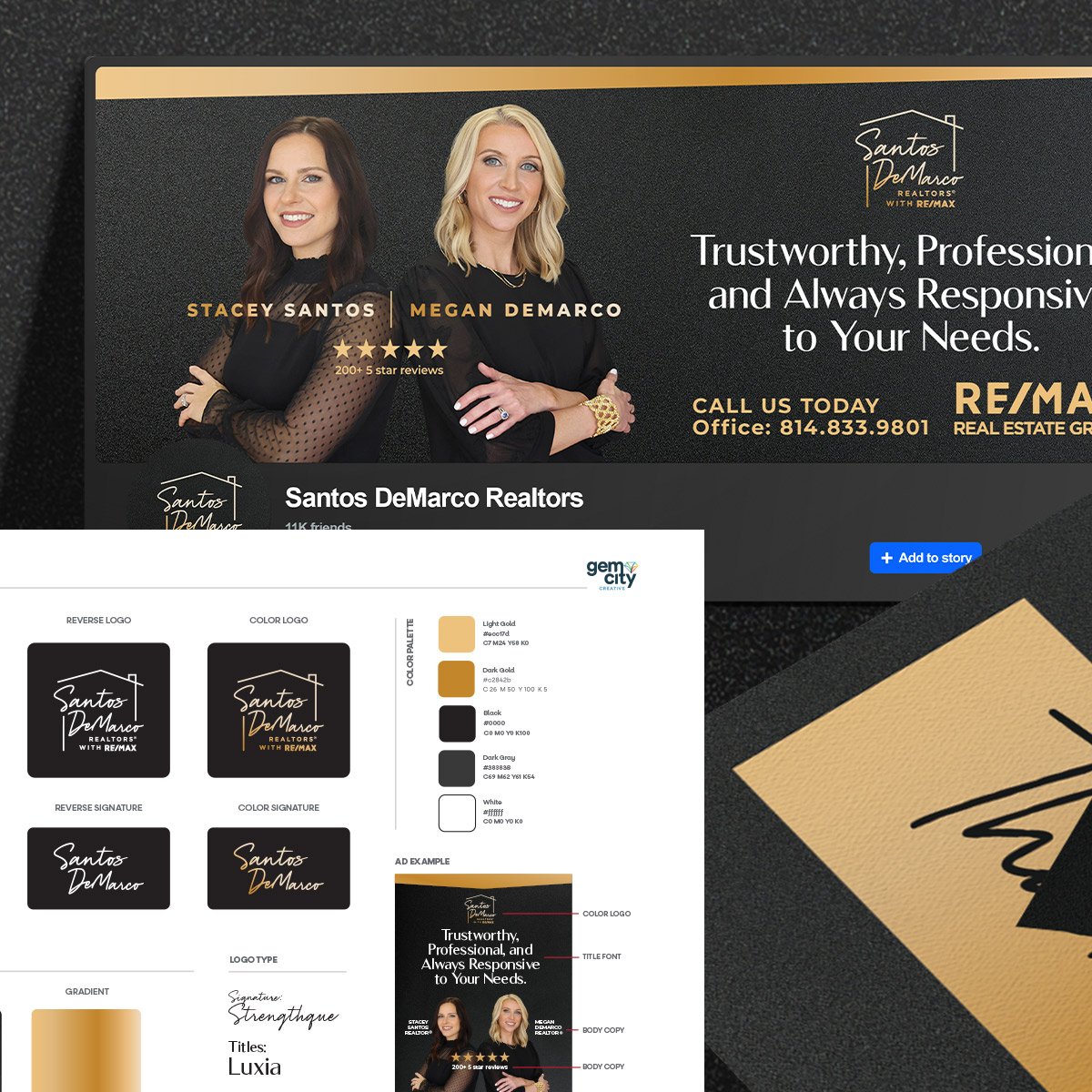 Brand Identity: Santos DeMarco Realtors 