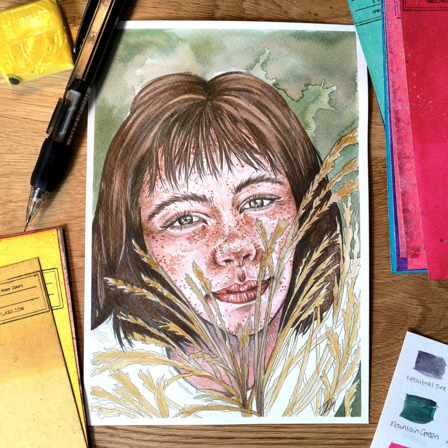 May's ScrawlrBox Challenge! 🌾

This month's theme was 'Flowing Figures', so I worked on a couple of experimental portraits! Rather than another self-portrait, I scrolled through the portrait tag on Unsplash until I found any I wanted to paint; this 