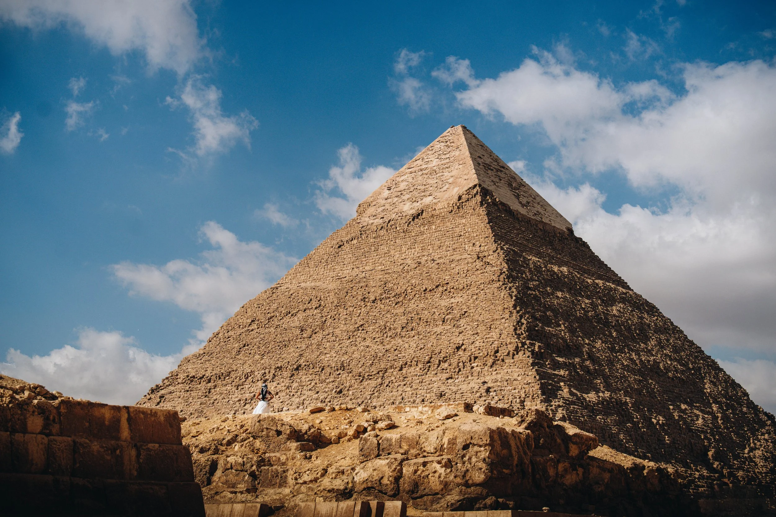 Photo professionnelle des pyramides de Gizeh par Pauline Simon