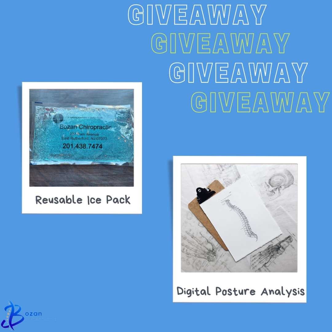 To show our appreciation to our supporters, we are doing a giveaway!✌️ 

We will be choosing 10 winners to get a free digital posture analysis here at our office and also a reusable ice pack. 

The giveaway ends on 7/1 at 11:59 P.M. EST.

HOW TO ENTE
