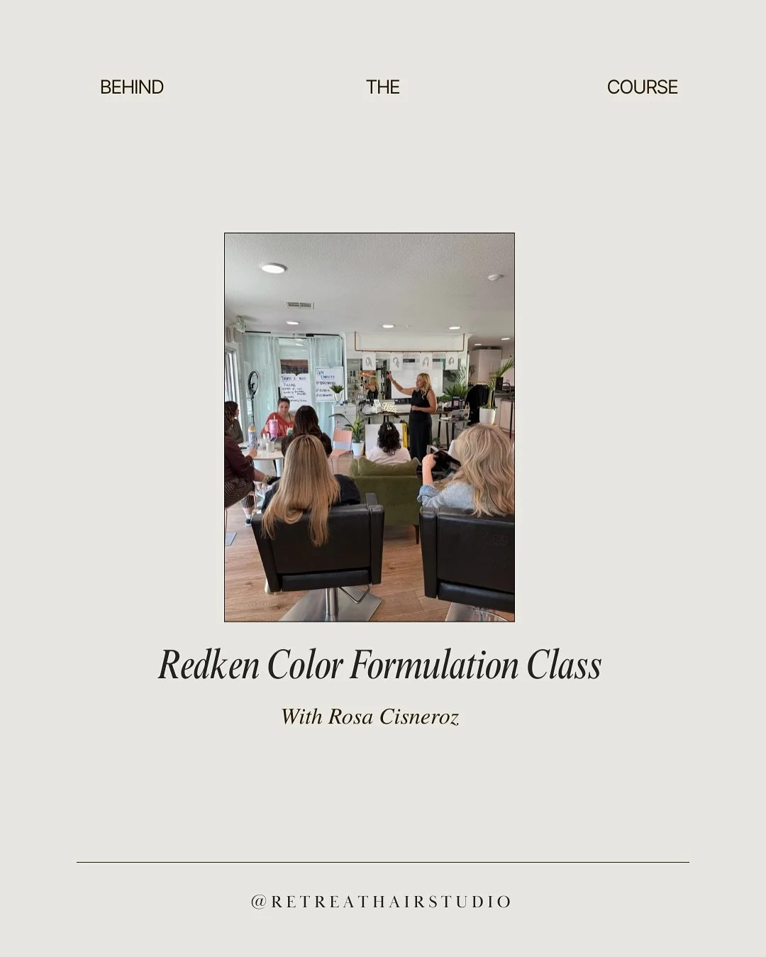 Great color isn&rsquo;t just mixed in a bowl. It comes from curiosity, chemistry, and understanding how every formula interacts. This week&rsquo;s @redken color formulation class with @rosacisnerozredken was a deep dive into the &ldquo;why&rdquo; beh