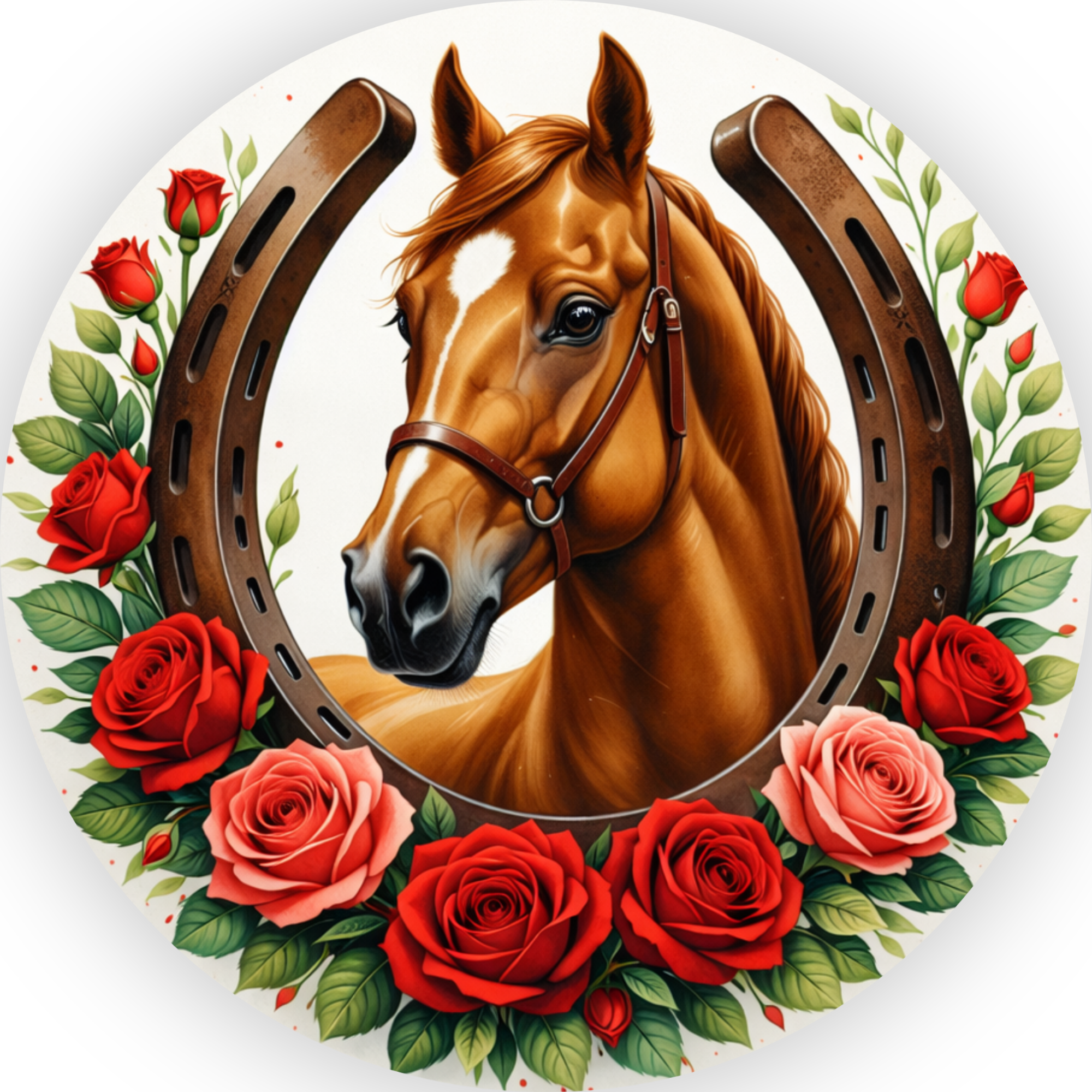 Horse Racing Derby Theme Wreath Attachment, Sign or Door Hanger