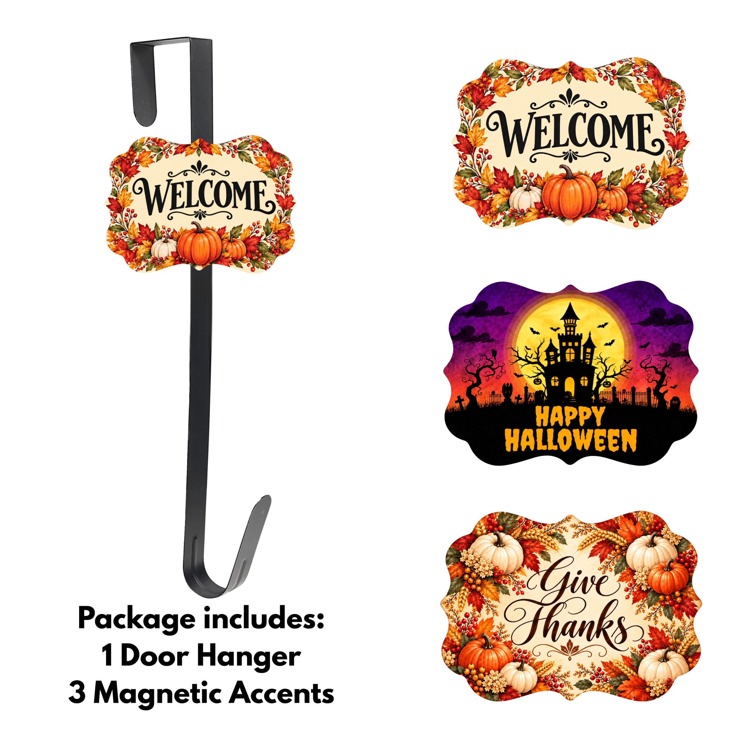 Autumn Door Hanger Bundle-Fall, Halloween, Thanksgiving