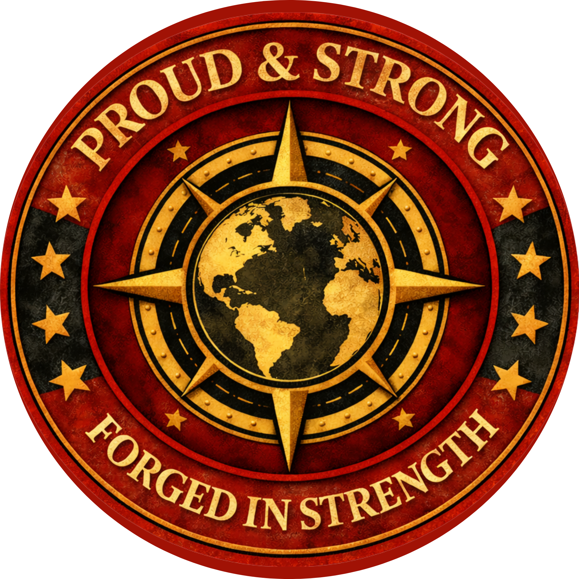 Proud and Strong Forged in Strength Military Appreciation Sign, Wreath Attachment or Door Hanger