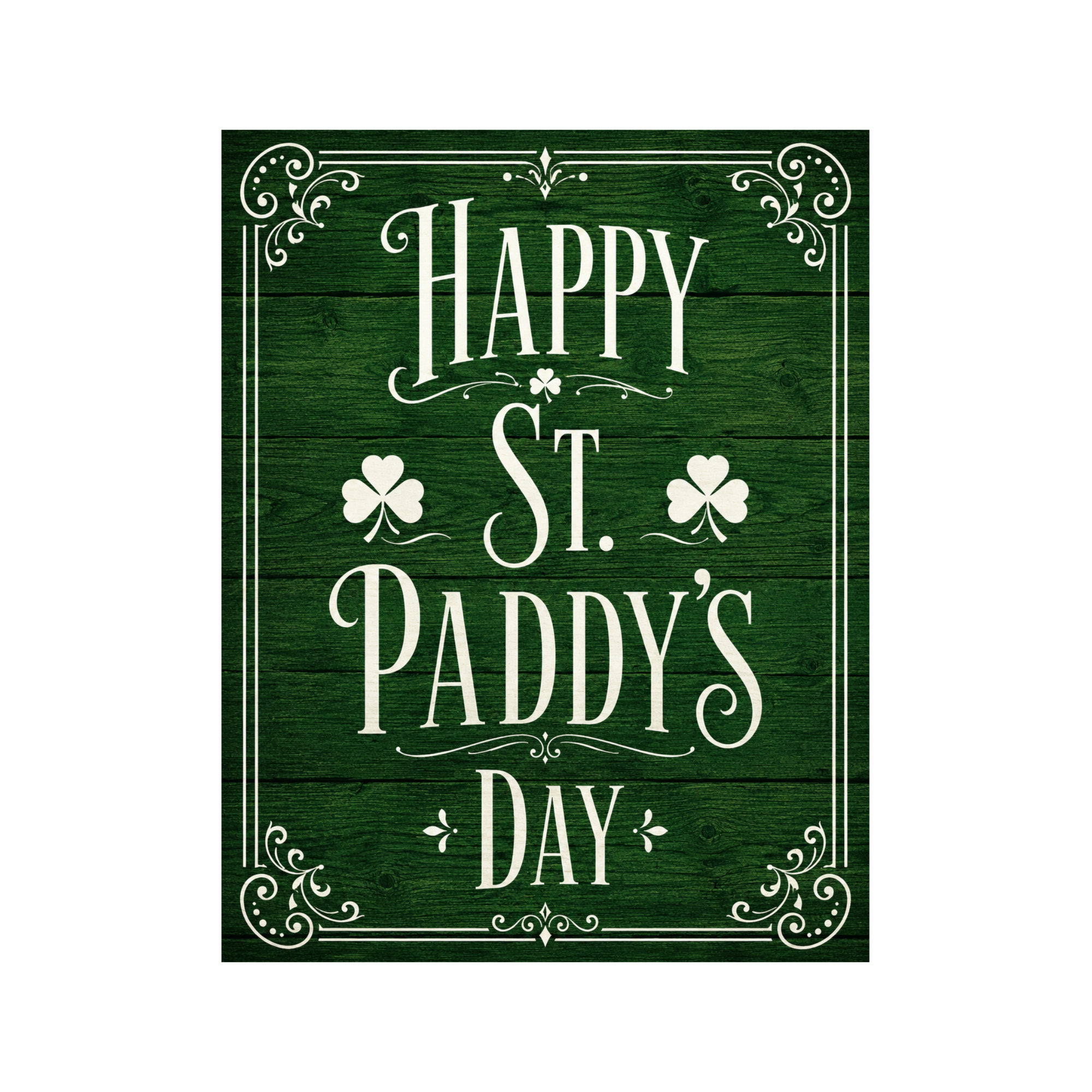 Happy St Paddy's Day Sign or Door Hanger