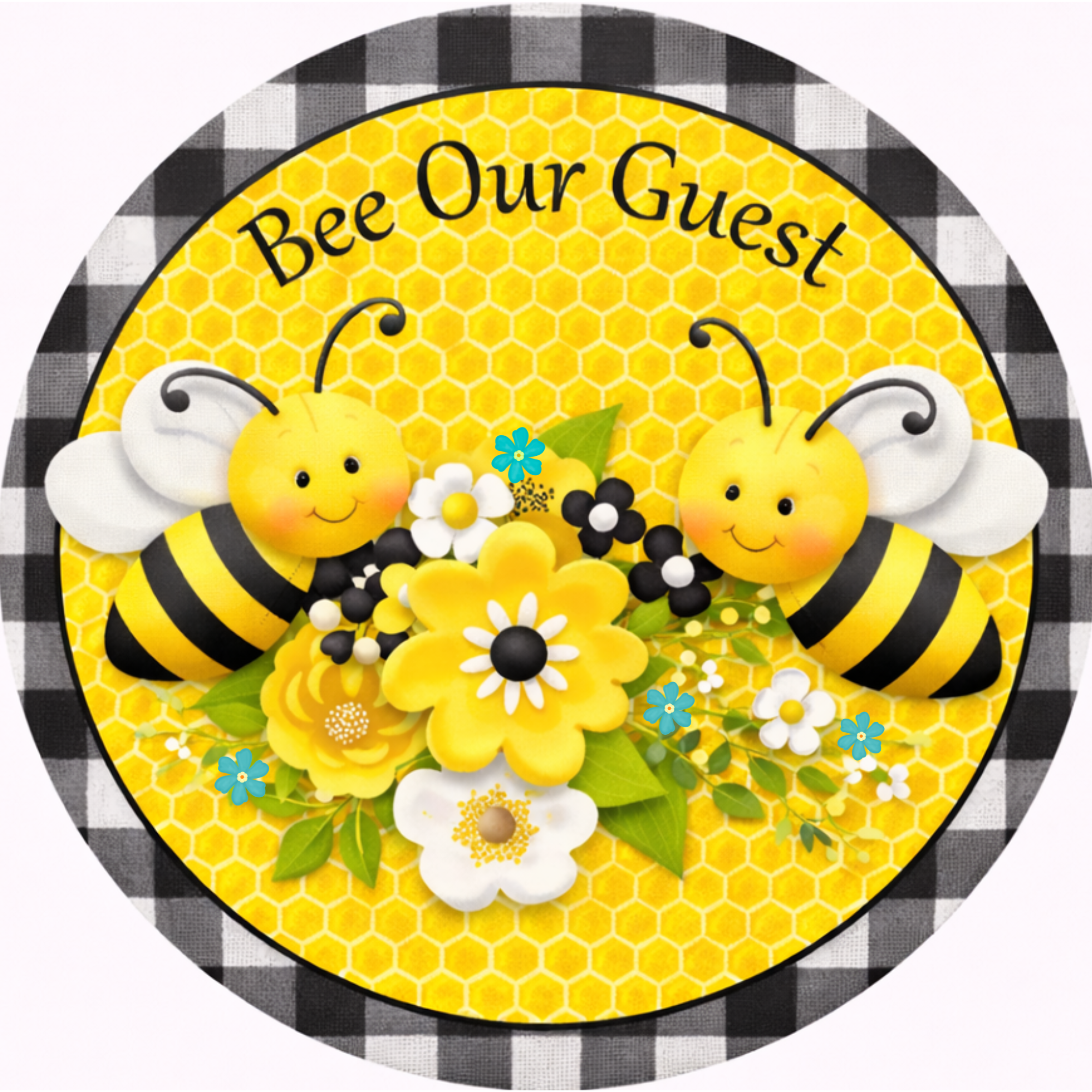 Bee Our Guest Welcome Spring Decorative Sign