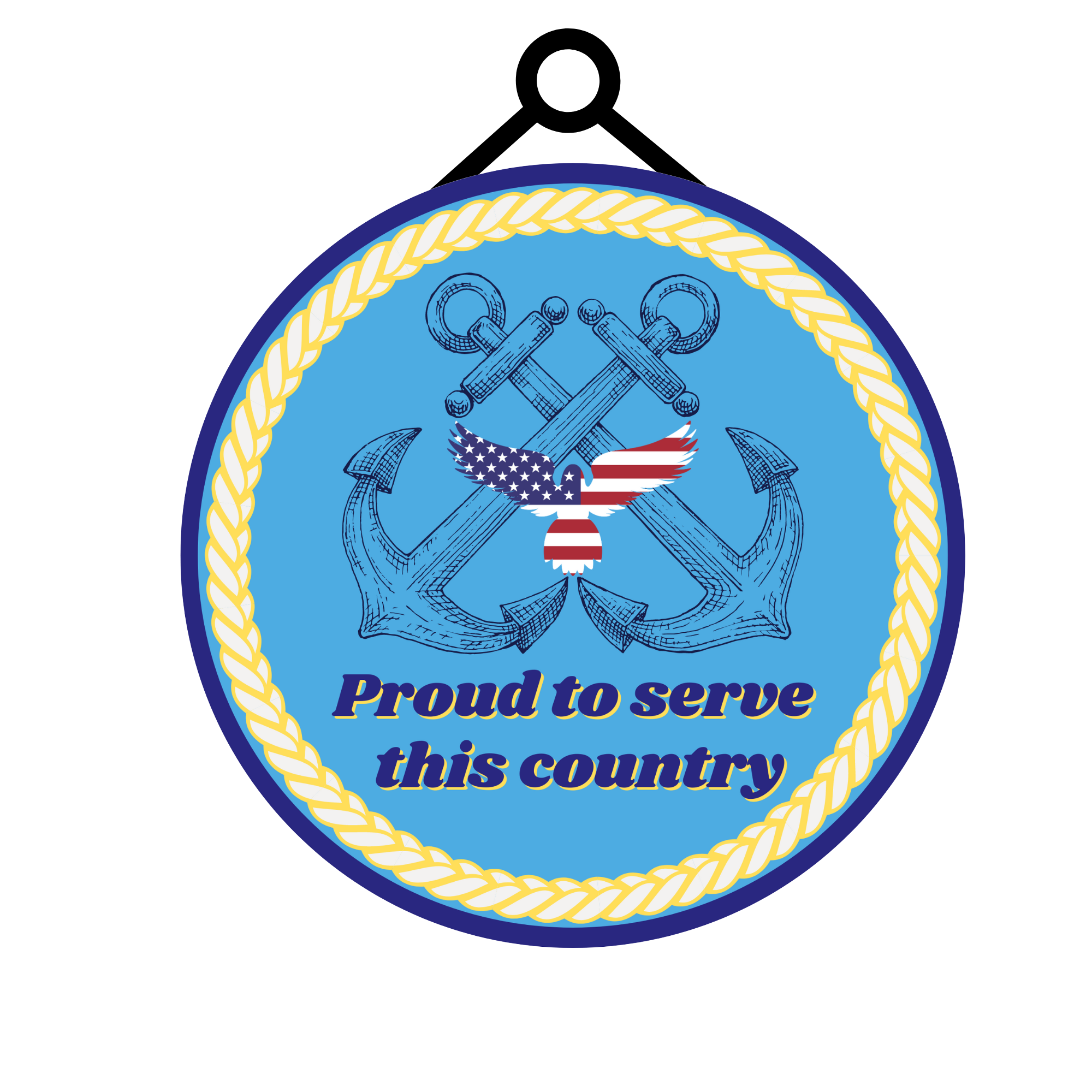 WS1582proudtoservethiscountrycoastalblueandyellowsignhanger2.png