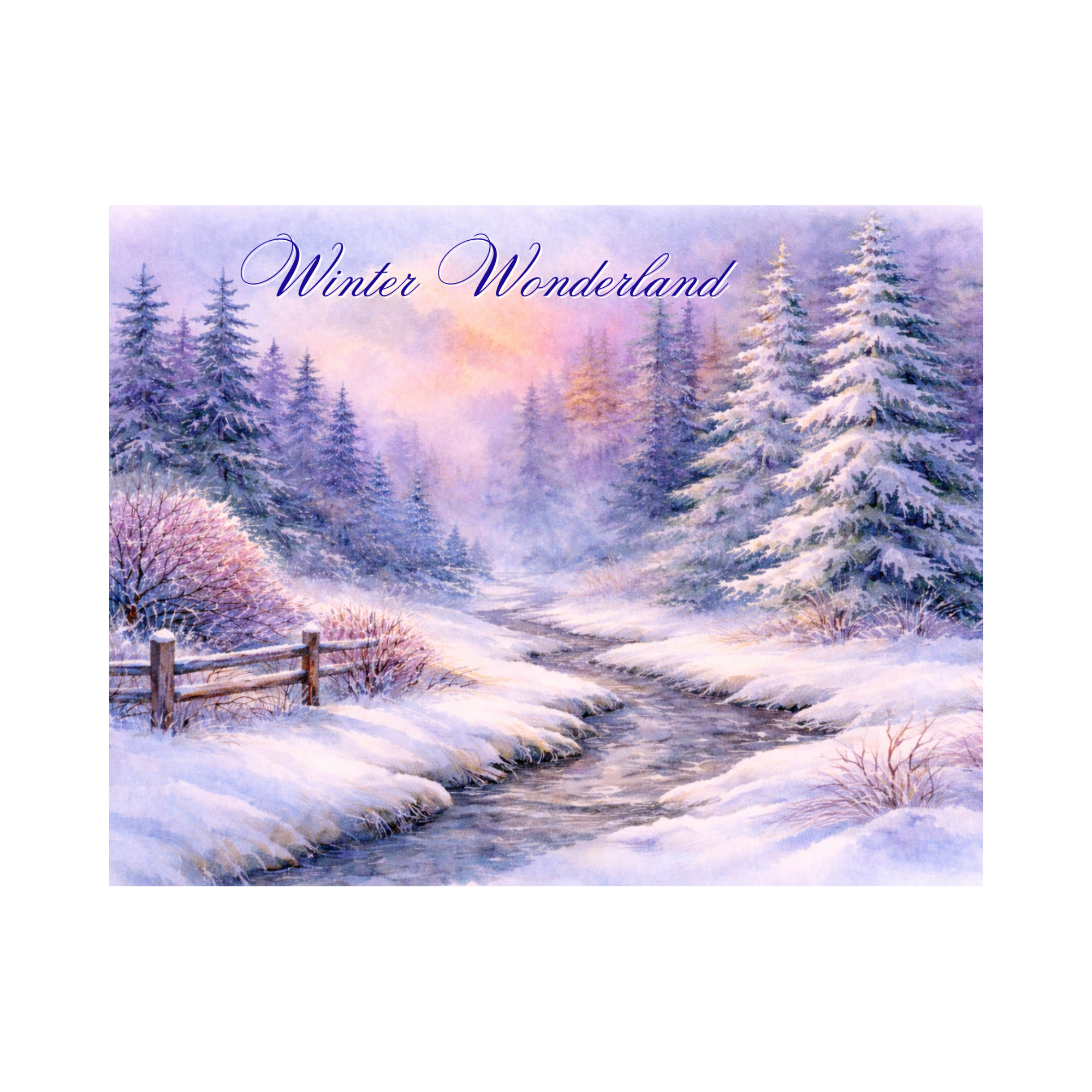 Winter Wonderland Door Hanger or Sign
