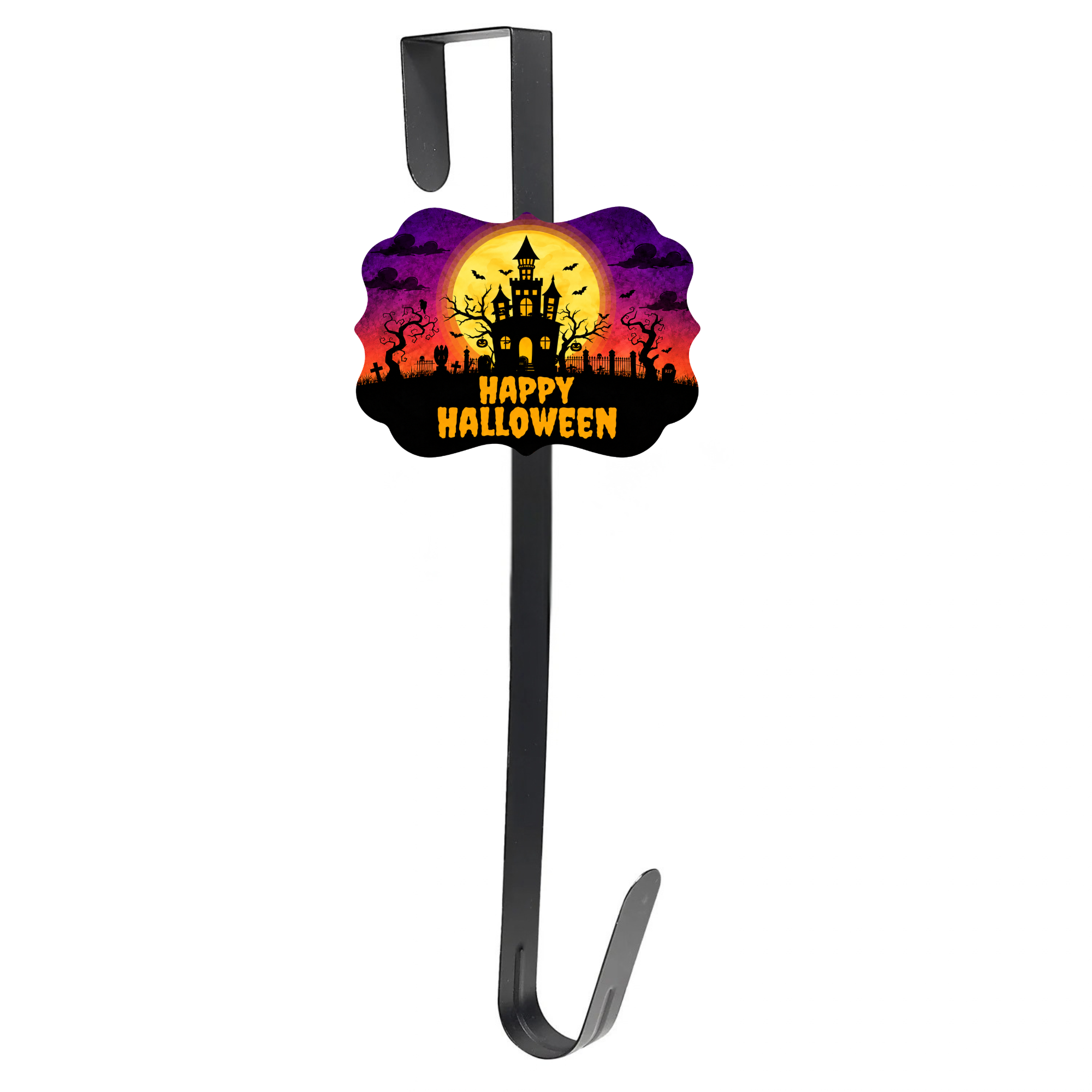 Metal Over-the-Door Autumn Door Hanger - Happy Halloween
