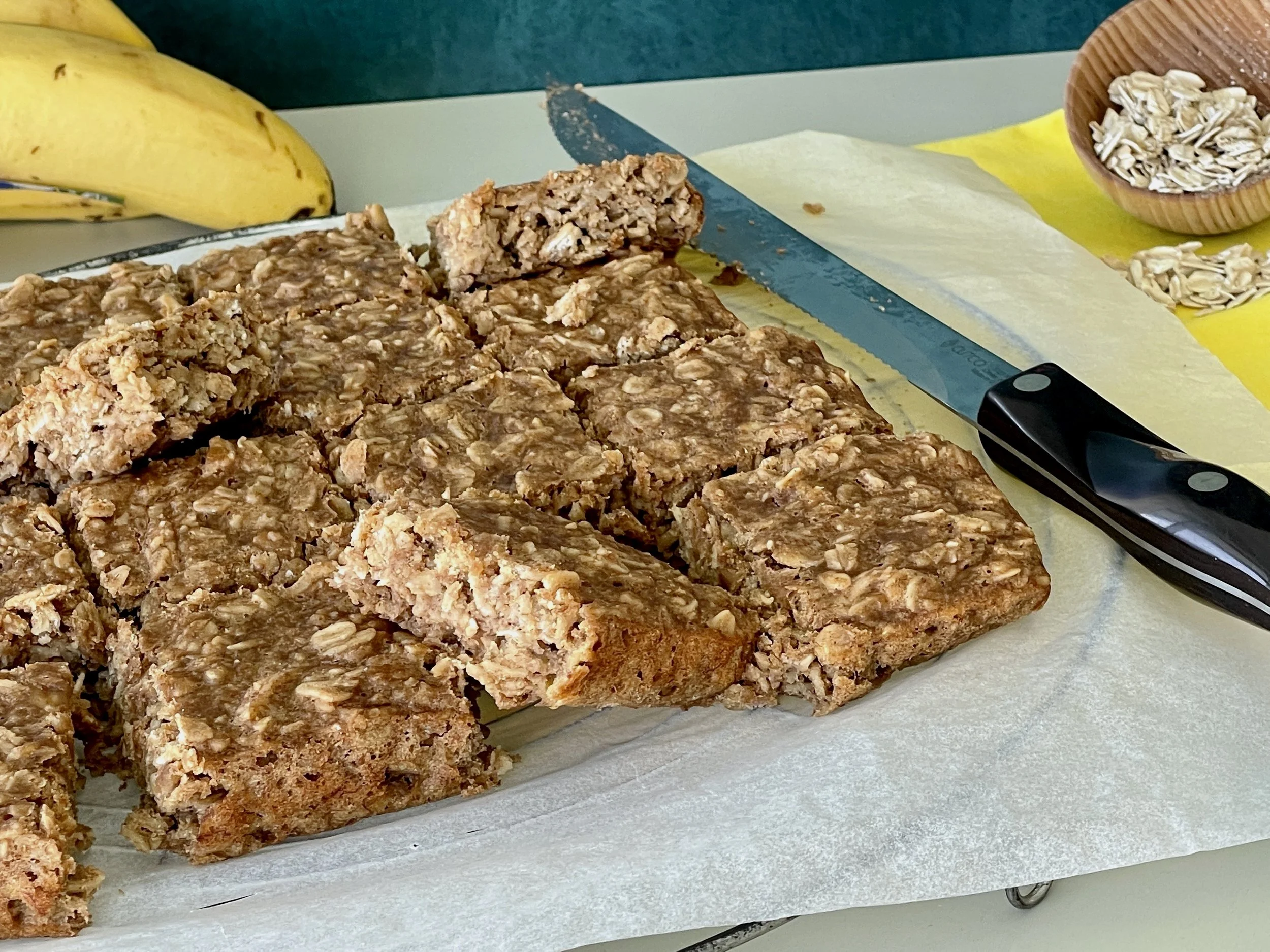 Barritas de Avena con Mantequilla de Mani
