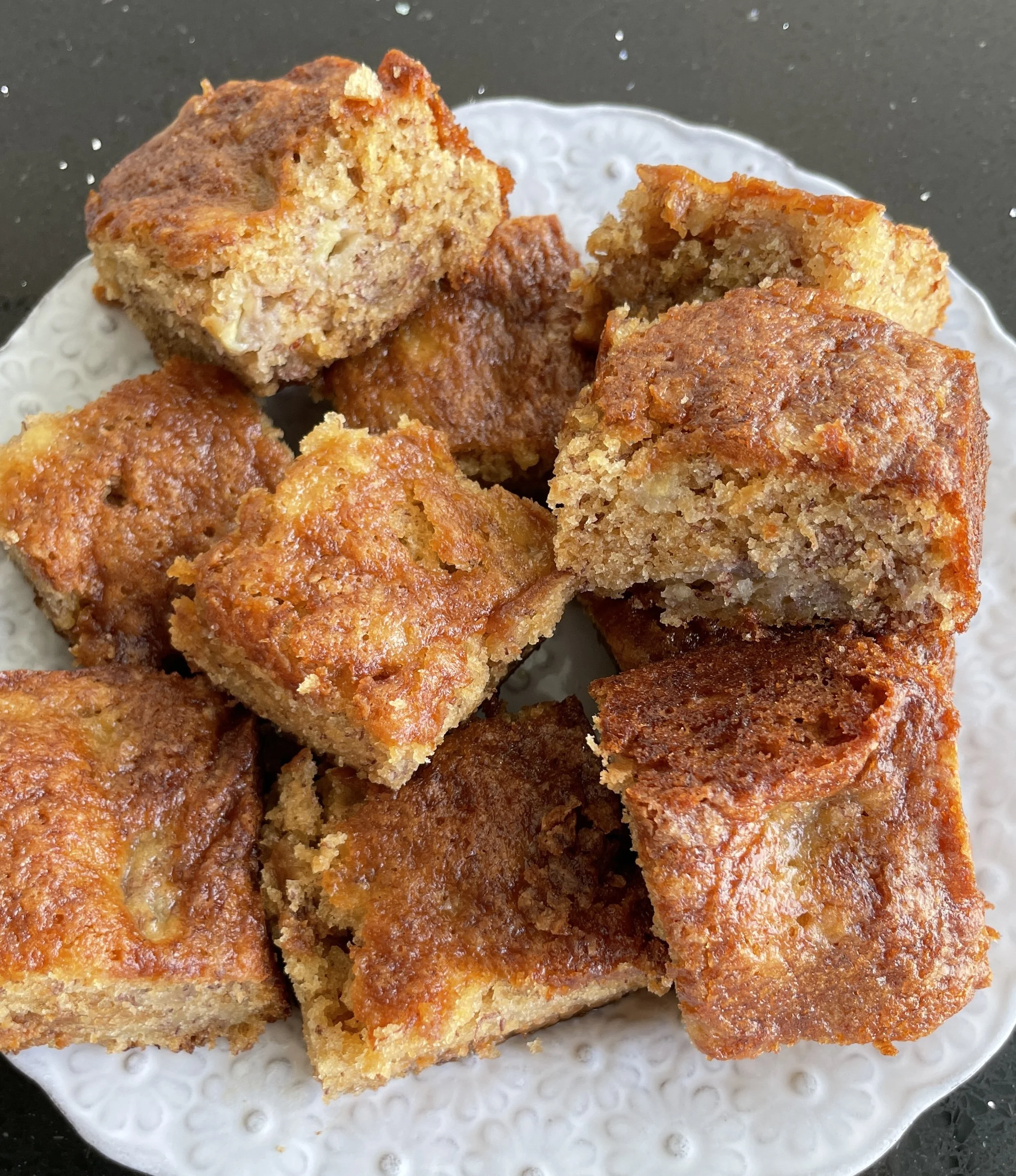 Barritas de banana con dulce de leche