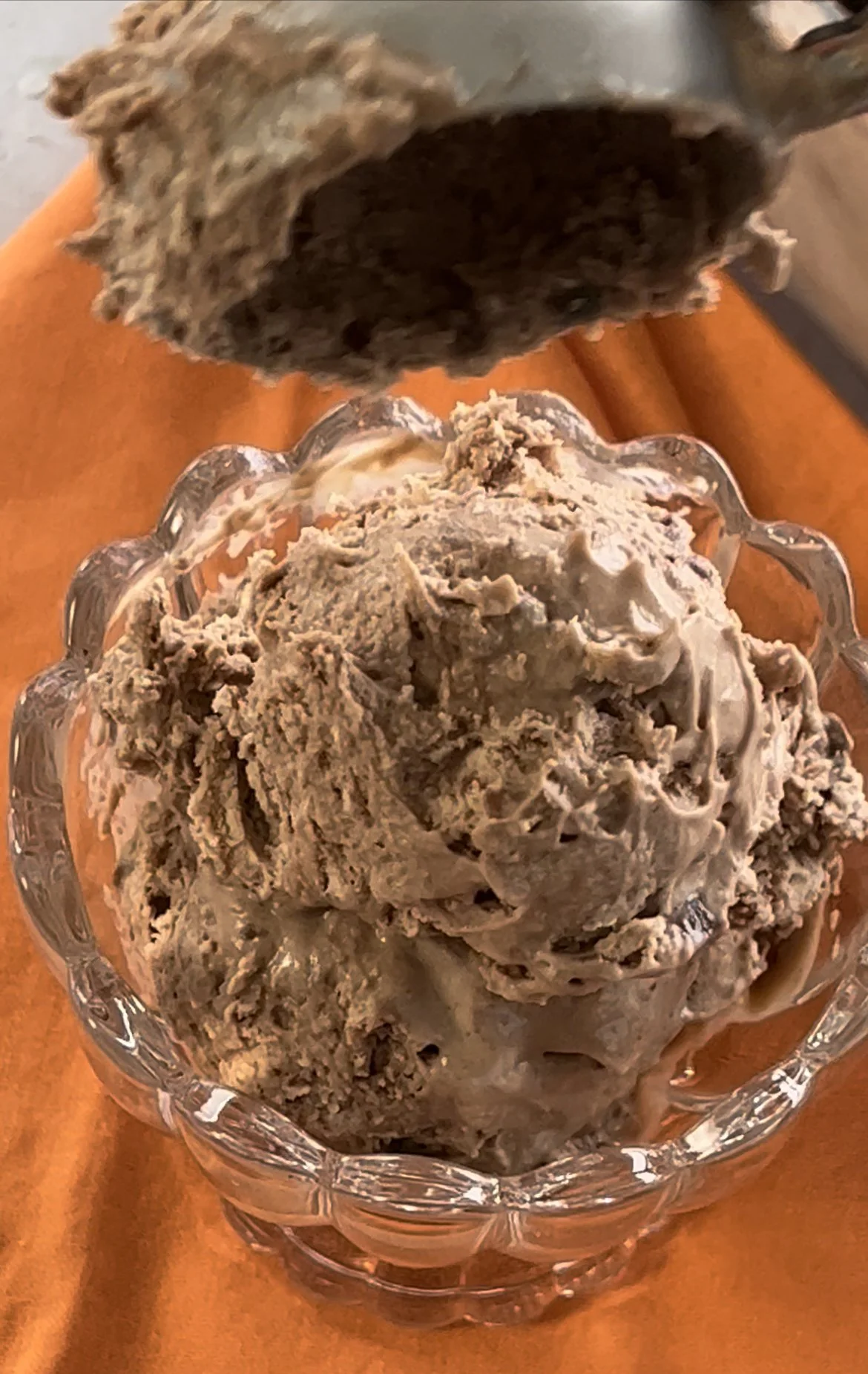 Helado cremoso de Nutella