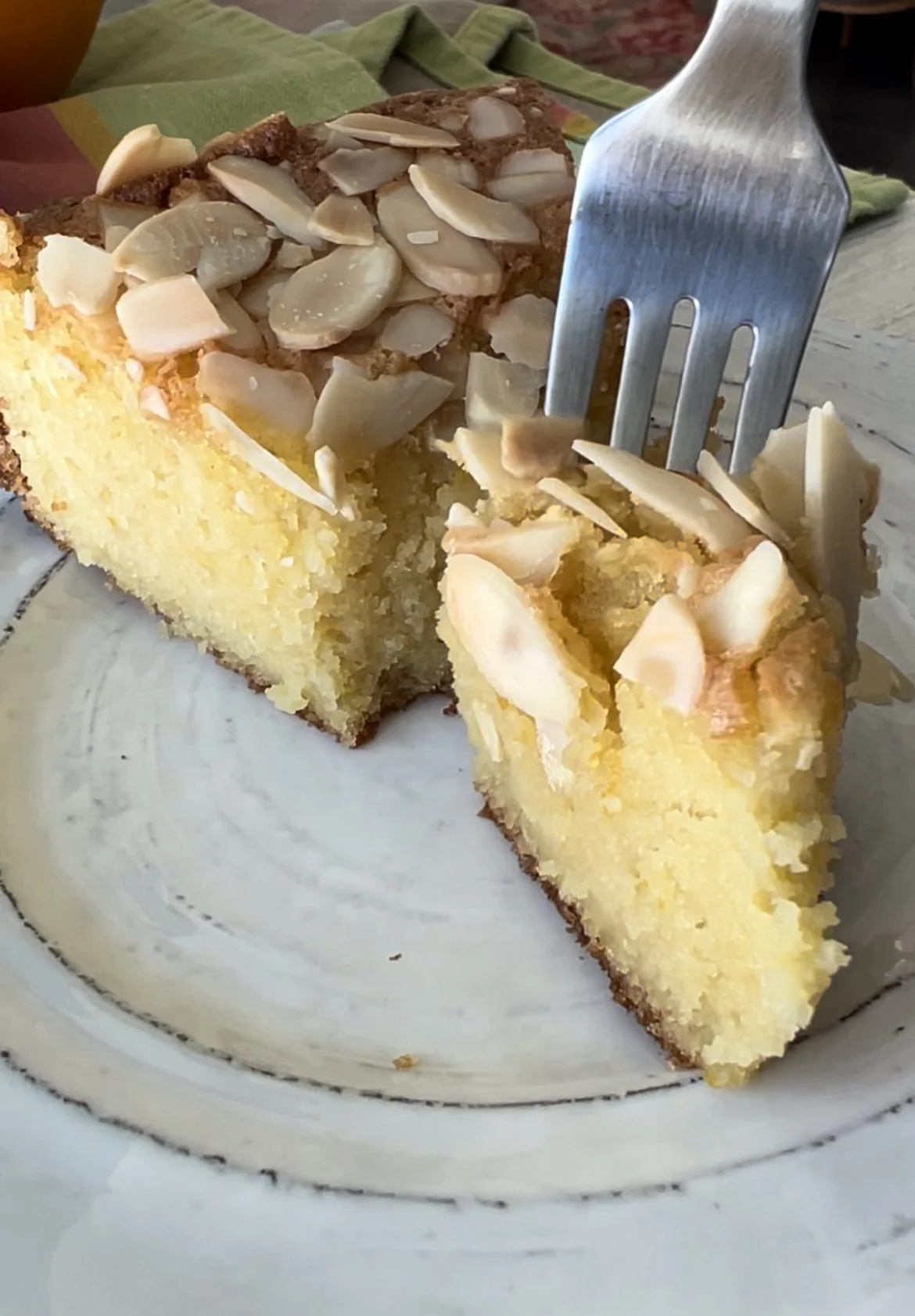 Torta de almendras y naranja