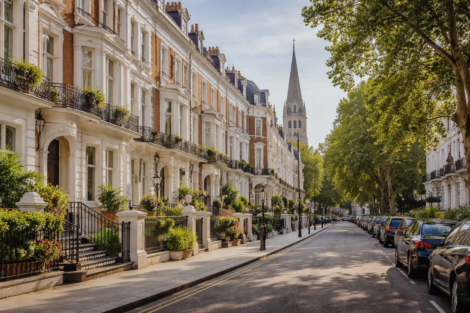 Terraced Victorian style house in London.