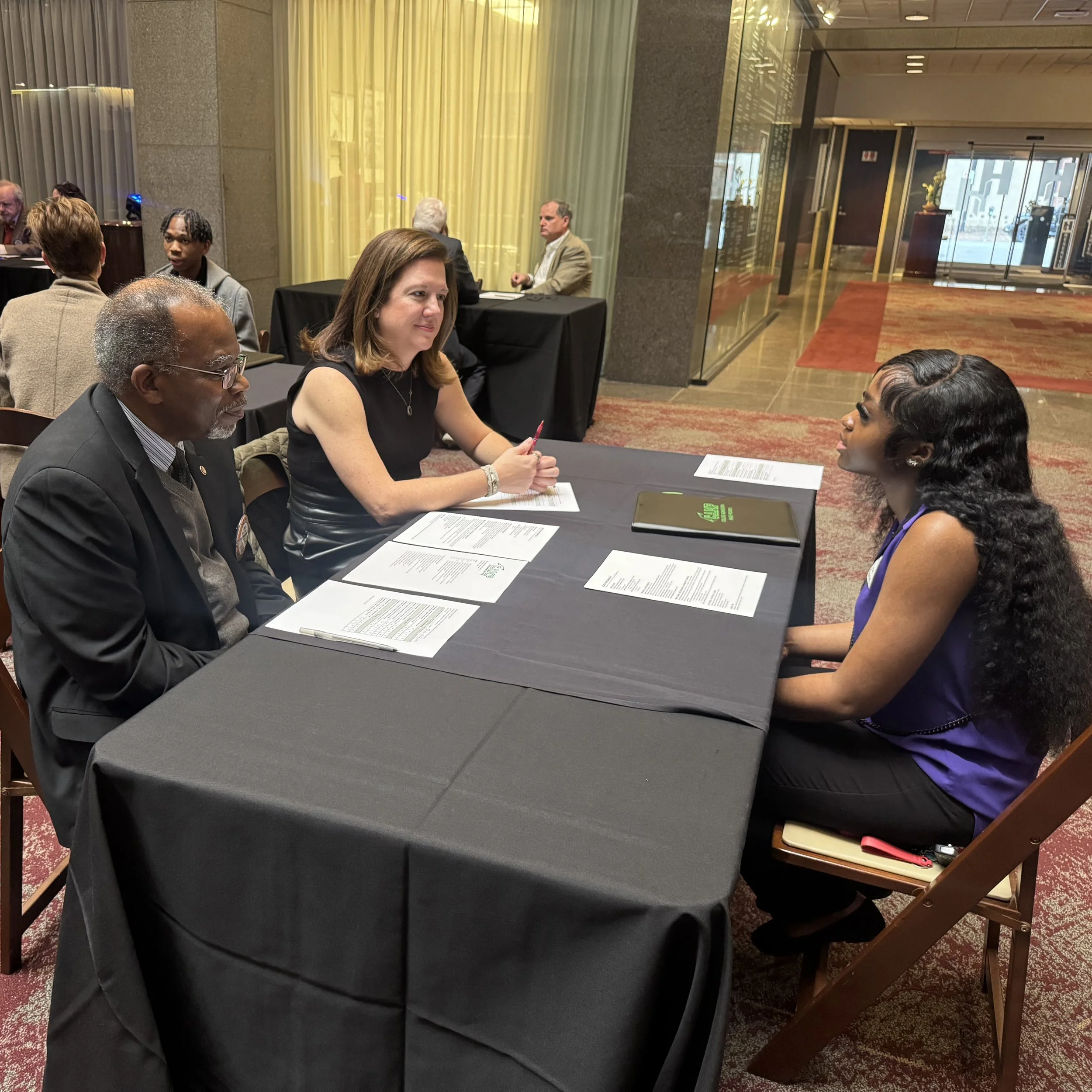 BCS Students Engage in Mock Interviews with Rotarians as part of CAMP’s Merit Scholars Program