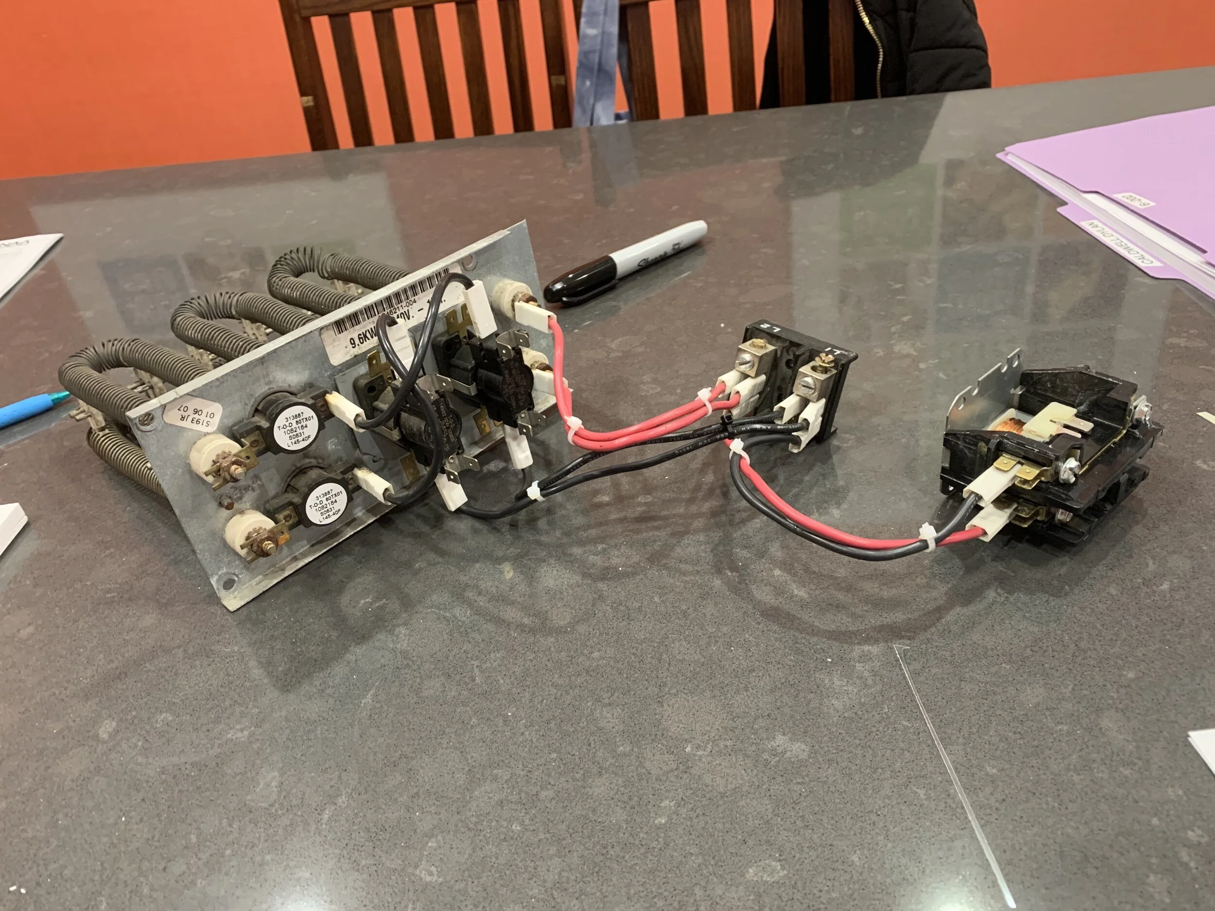 HVAC Pieces represented within the diagram