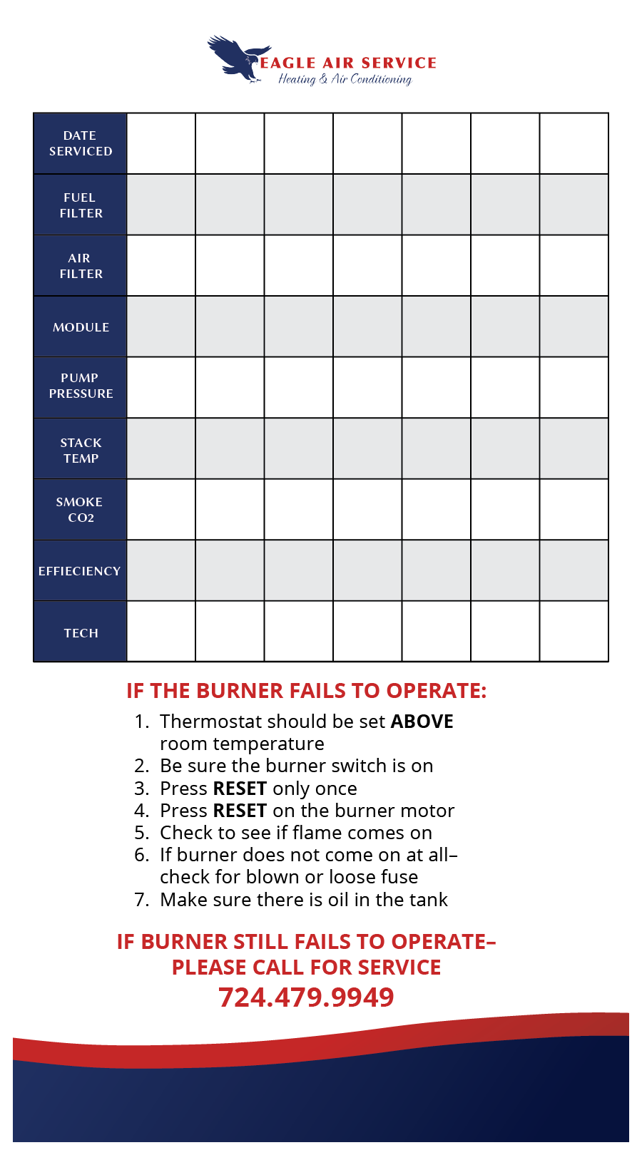 EAS Service Record Magnet