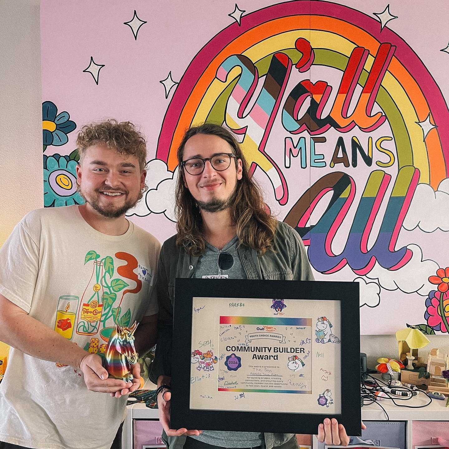 Oh hi Instagram, only been a couple years since our last post but what a way to come back.
We are so absolutely honored to receive this award from the youth @outyouth for our work with them. We as &ldquo;The Boys&rdquo; are so privileged to meet, cha
