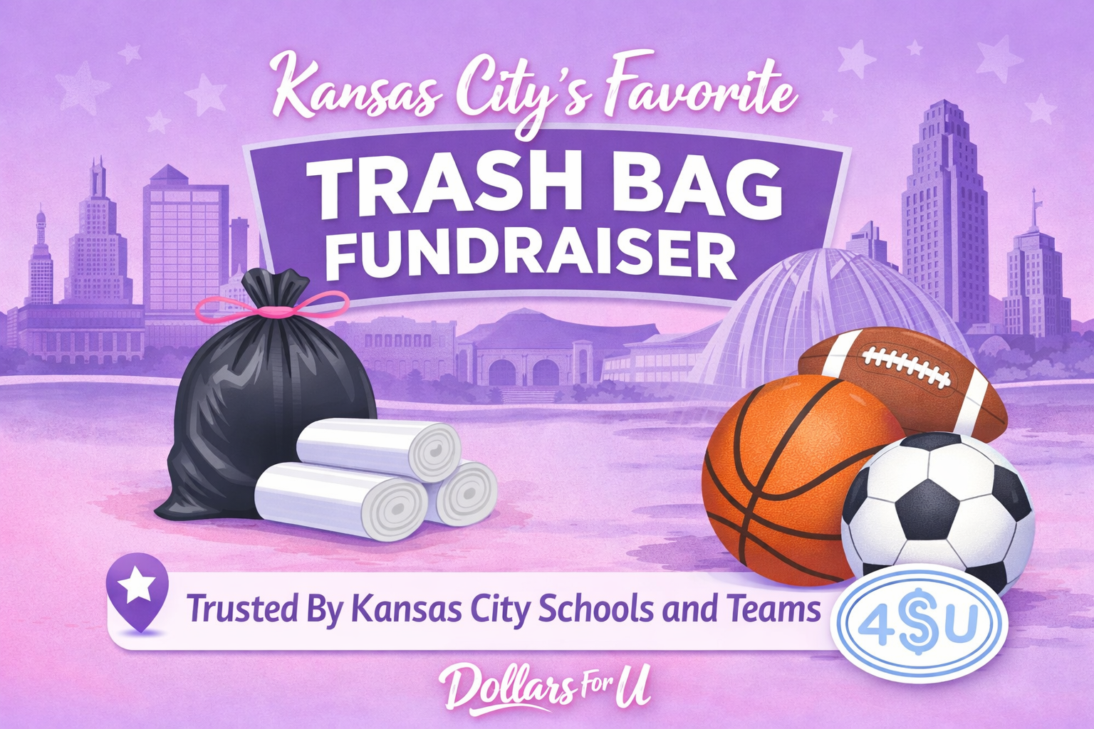 Why Dollars For U Is Kansas City’s Best Trash Bag Fundraiser