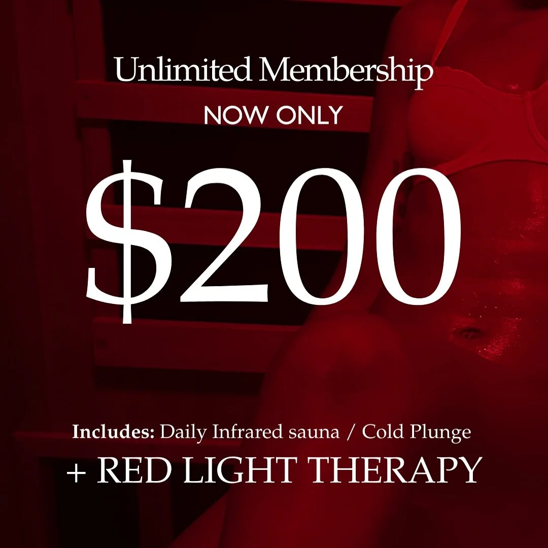 Big news! Our 𝑬𝑽𝑬𝑹𝒀𝑫𝑨𝒀 𝑴𝑬𝑴𝑩𝑬𝑹𝑺𝑯𝑰𝑷 is now at a lower rate + 𝑹𝑬𝑫 𝑳𝑰𝑮𝑯𝑻 𝑻𝑯𝑬𝑹𝑨𝑷𝒀 𝑰𝑵𝑪𝑳𝑼𝑫𝑬𝑫 every session.

Consistency just got a major upgrade. 💪✨

#newyearsresolution #redlighttherapy #sauna