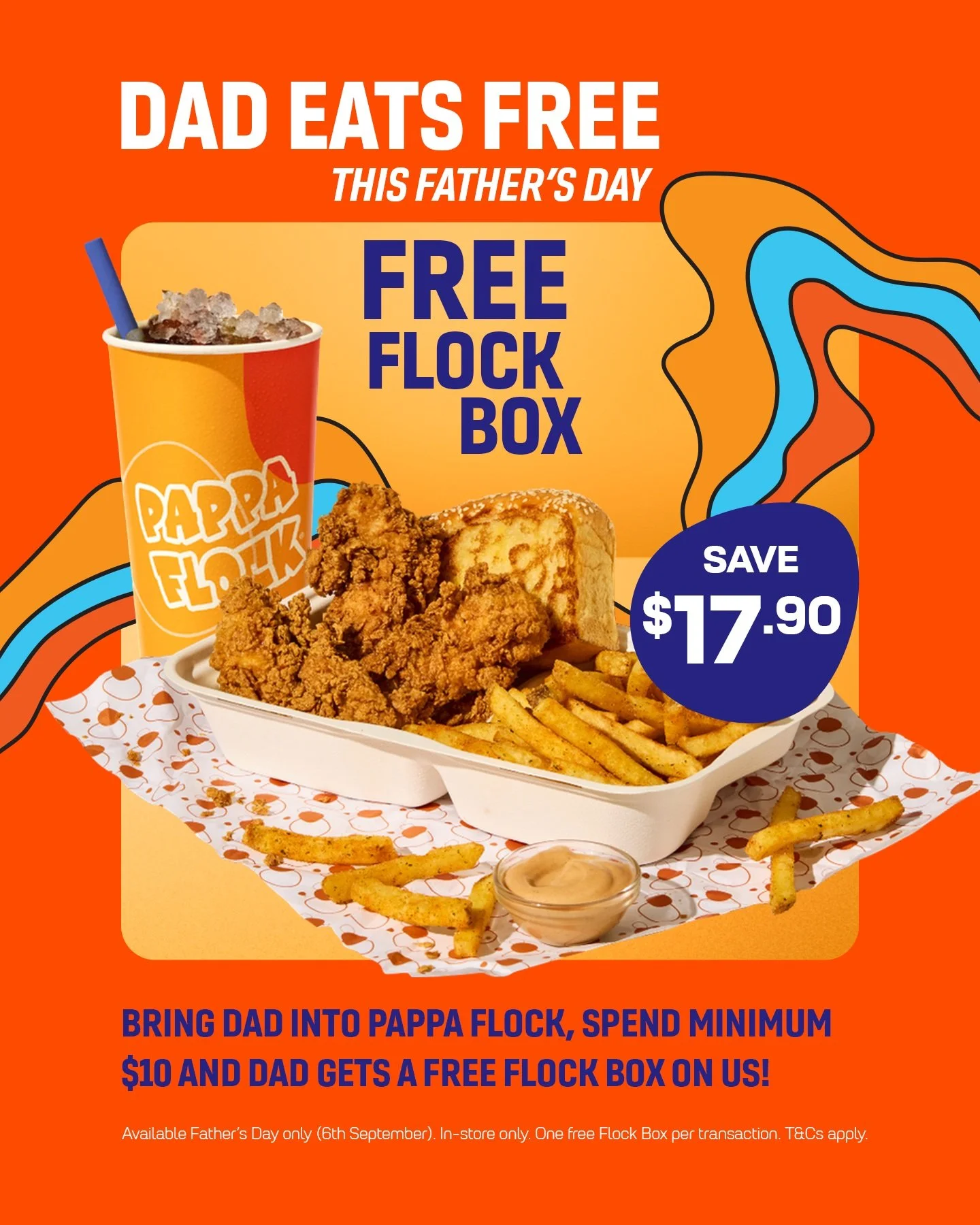 Dad eats FREE this Father’s Day* - Pappa Flock