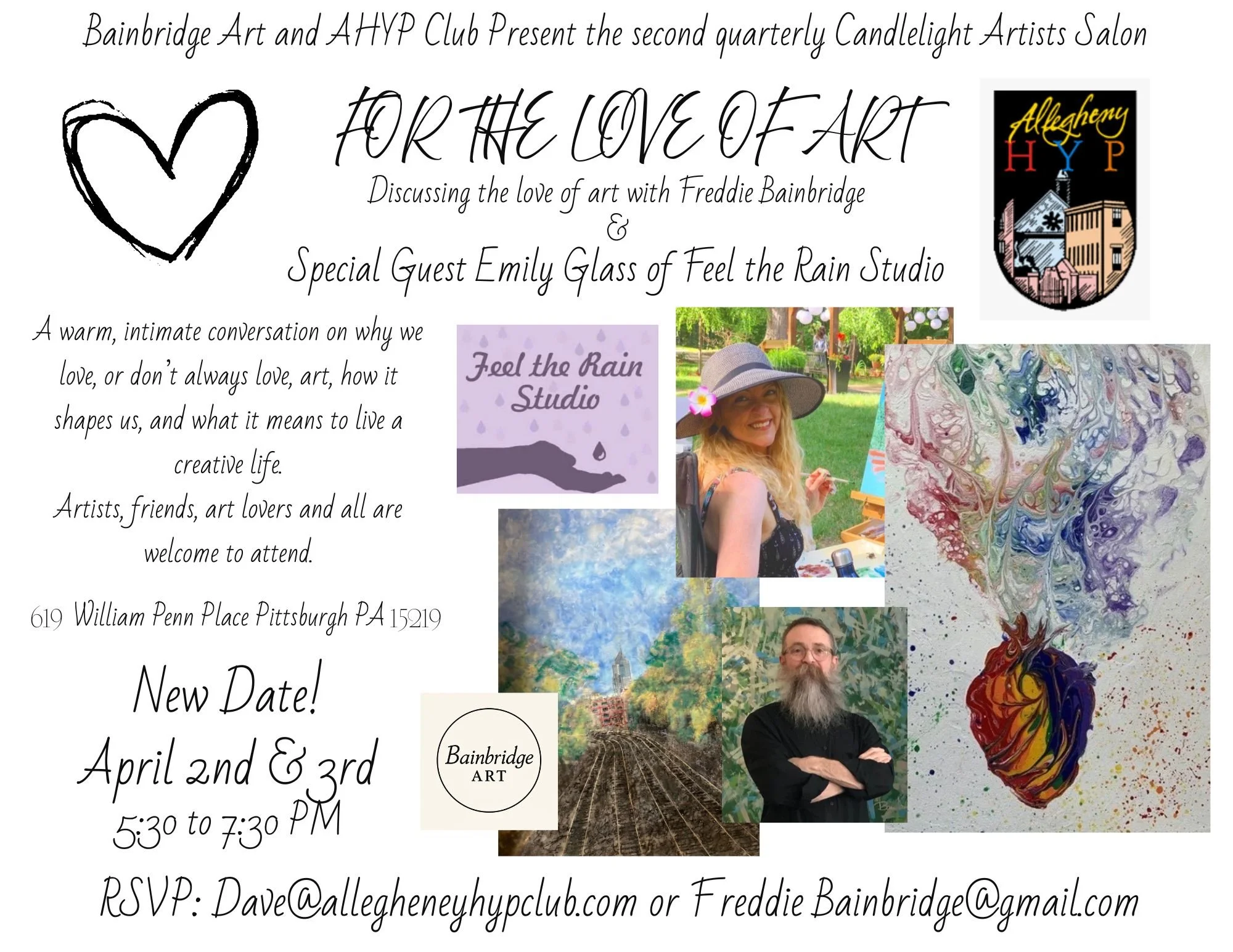 “For the Love of Art” Artists Salon
