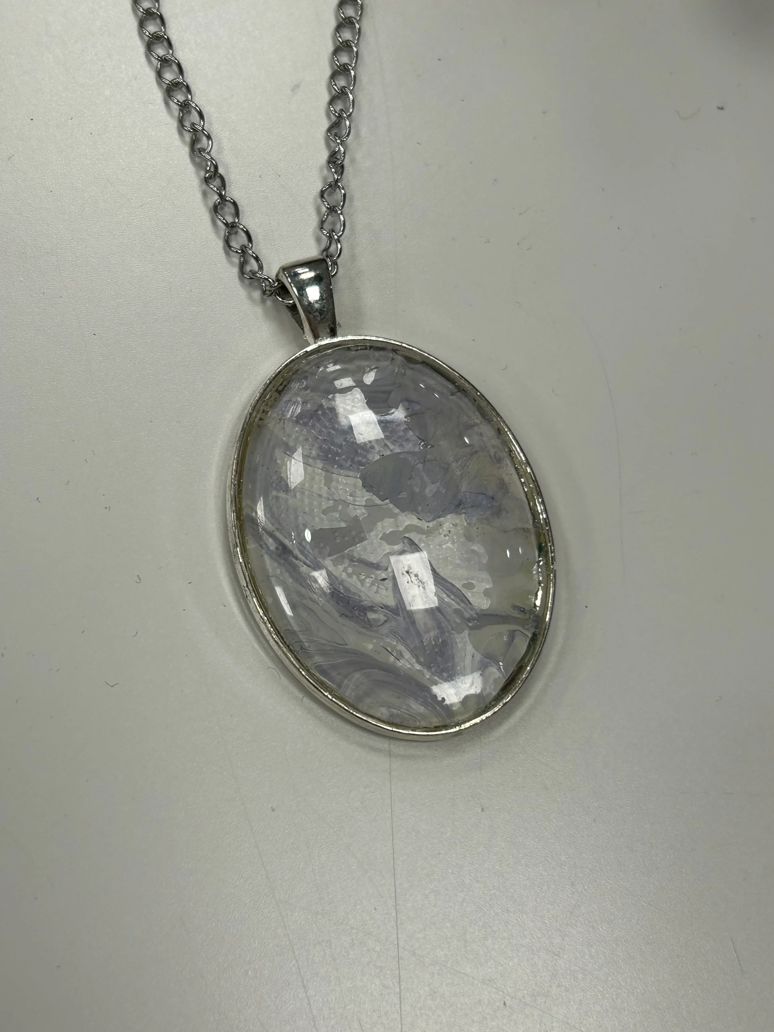 Large Oval Pendant Necklace - Free Shipping