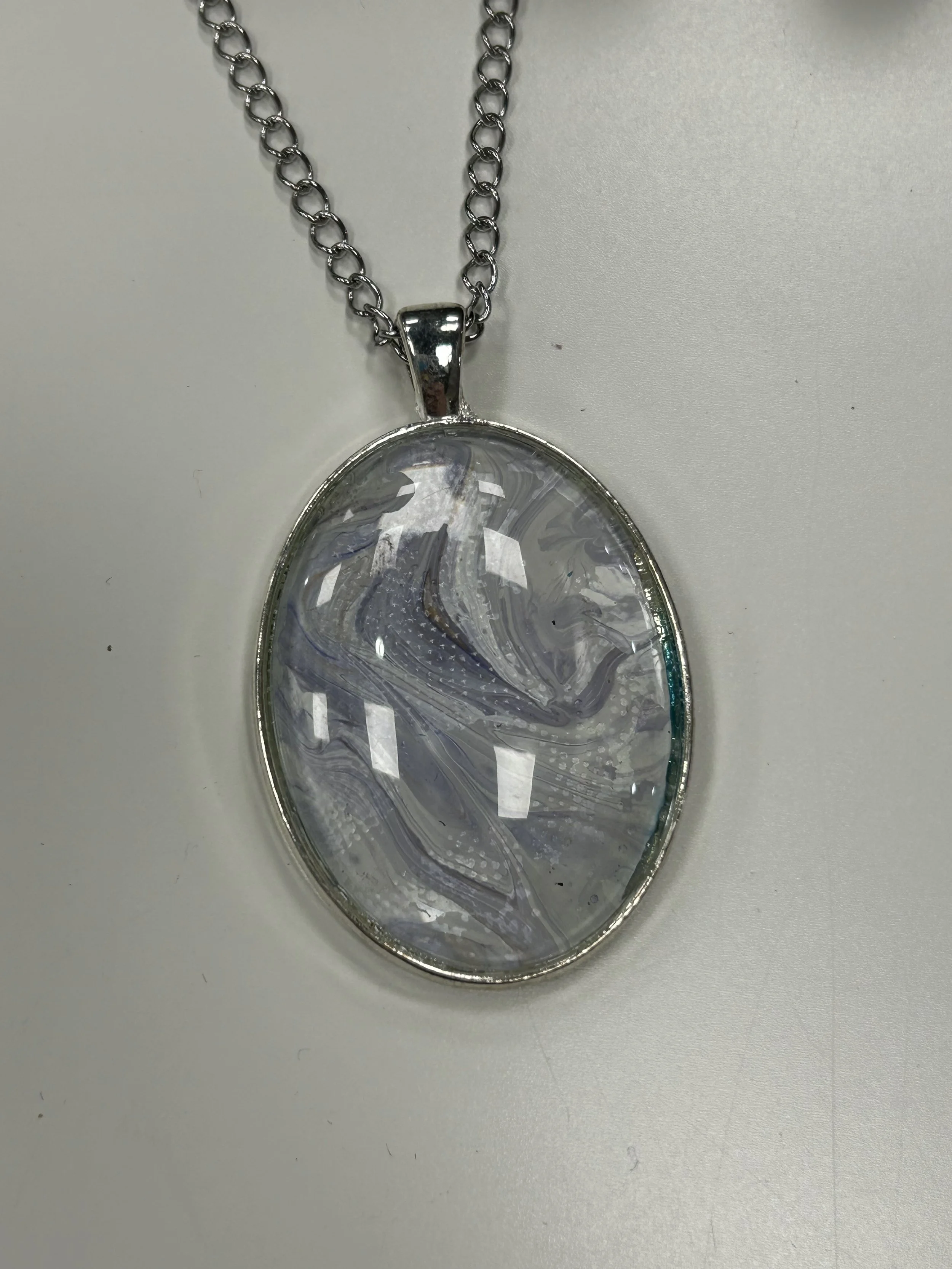 Large Oval Pendant Necklace - Free Shipping