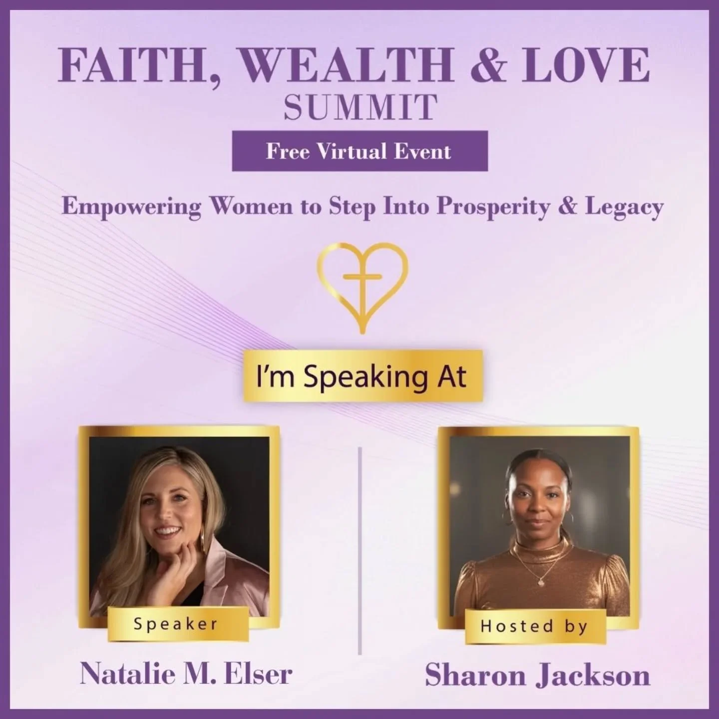 I will be speaking at the Faith,  Wealth &amp; Love Summit tomorrow.  It's virtual &amp; free, so no excuses not to attend!