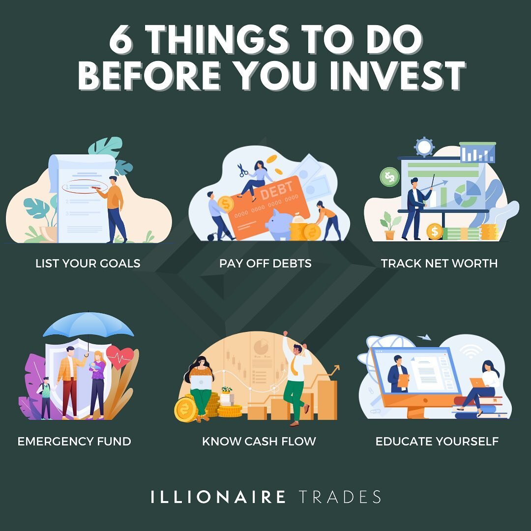 🏆 Beginning your investing journey is one if the&nbsp;best plans for growing your net worth and achieving financial freedom!

📈 But there are a few steps to take before you get started. If you don&rsquo;t set yourself up for success by taking care 