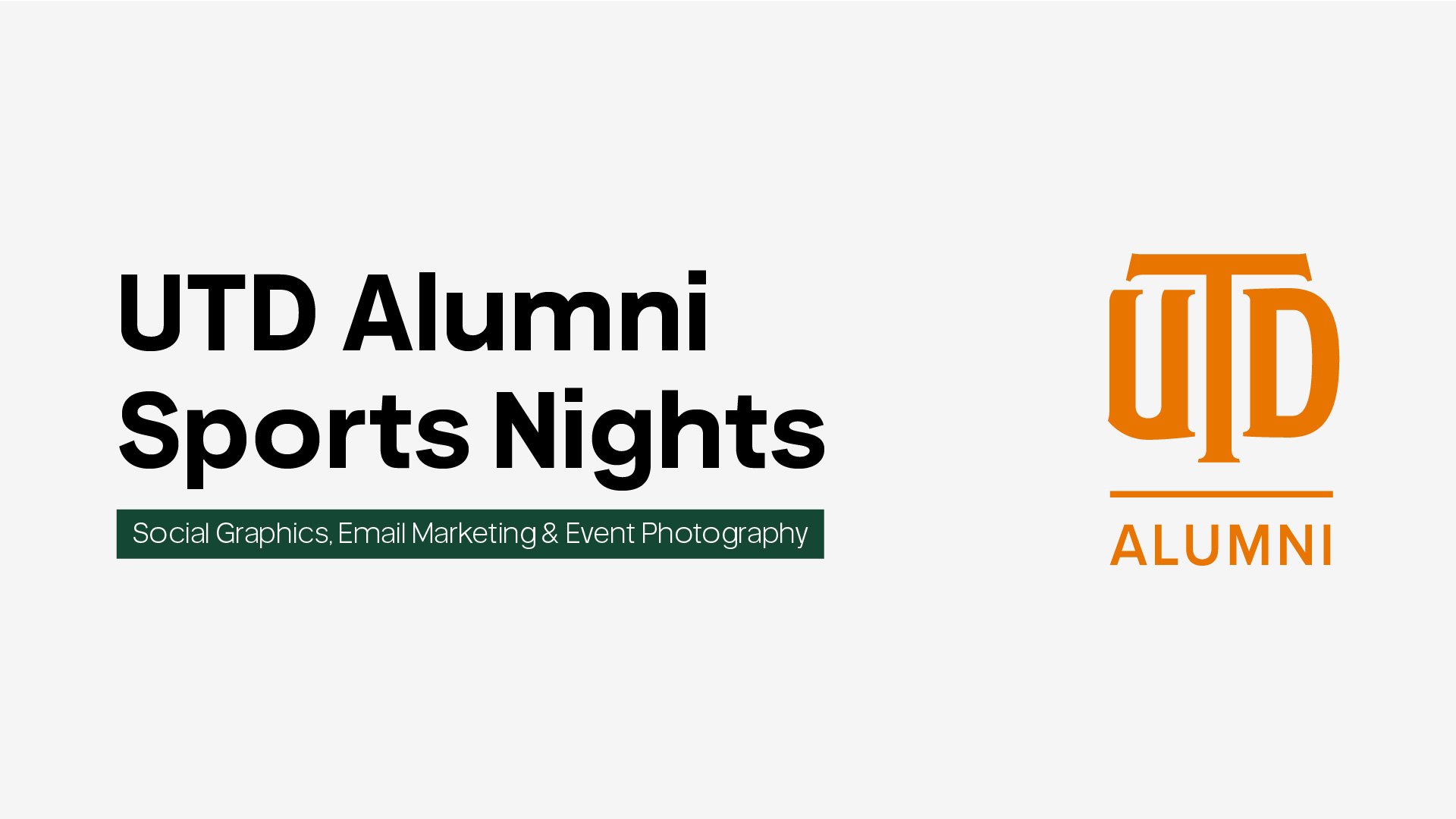 UTD: Alumni Sports Nights