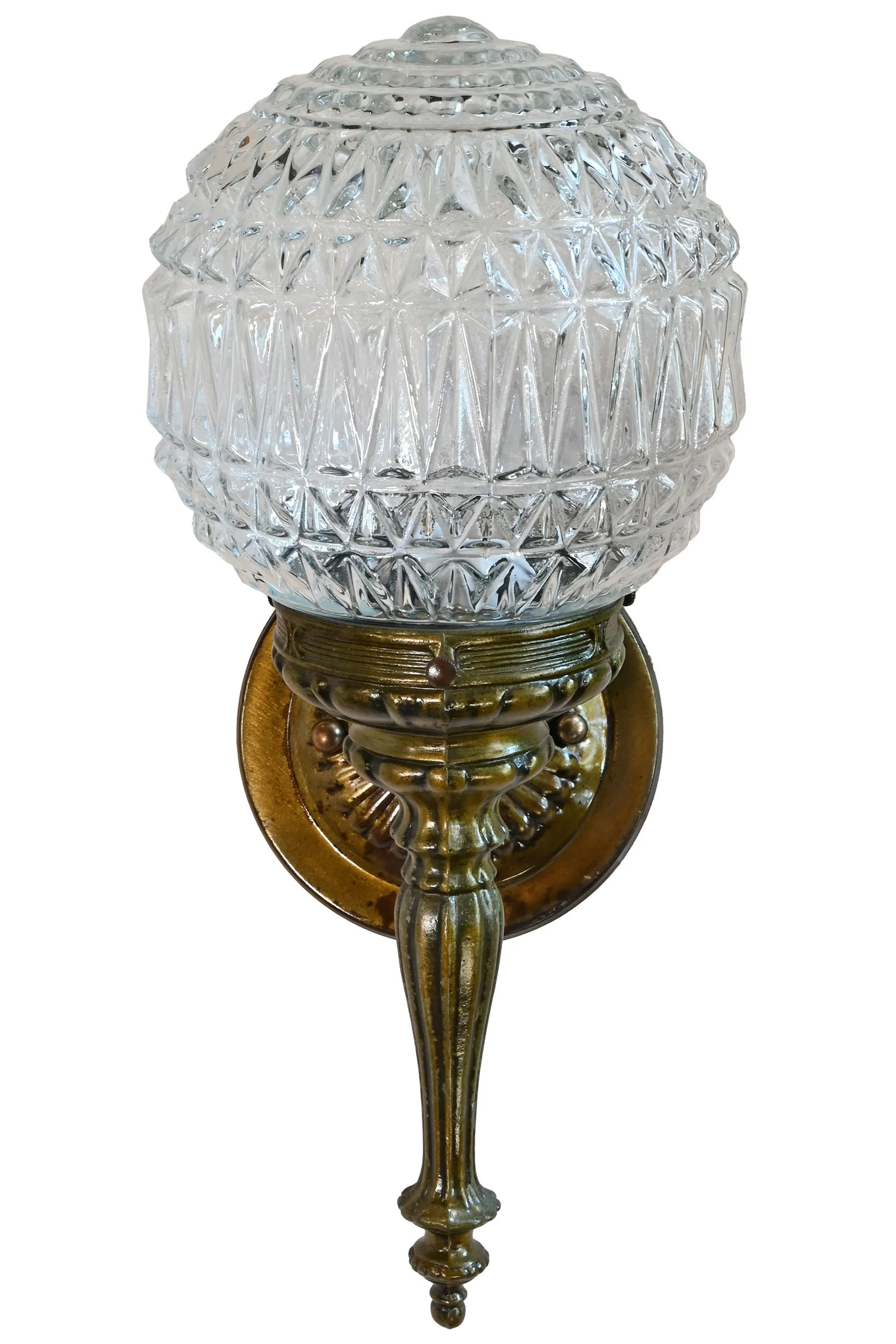 27767 pair of midcentury cast sconces with chunky glass shades 1.jpg