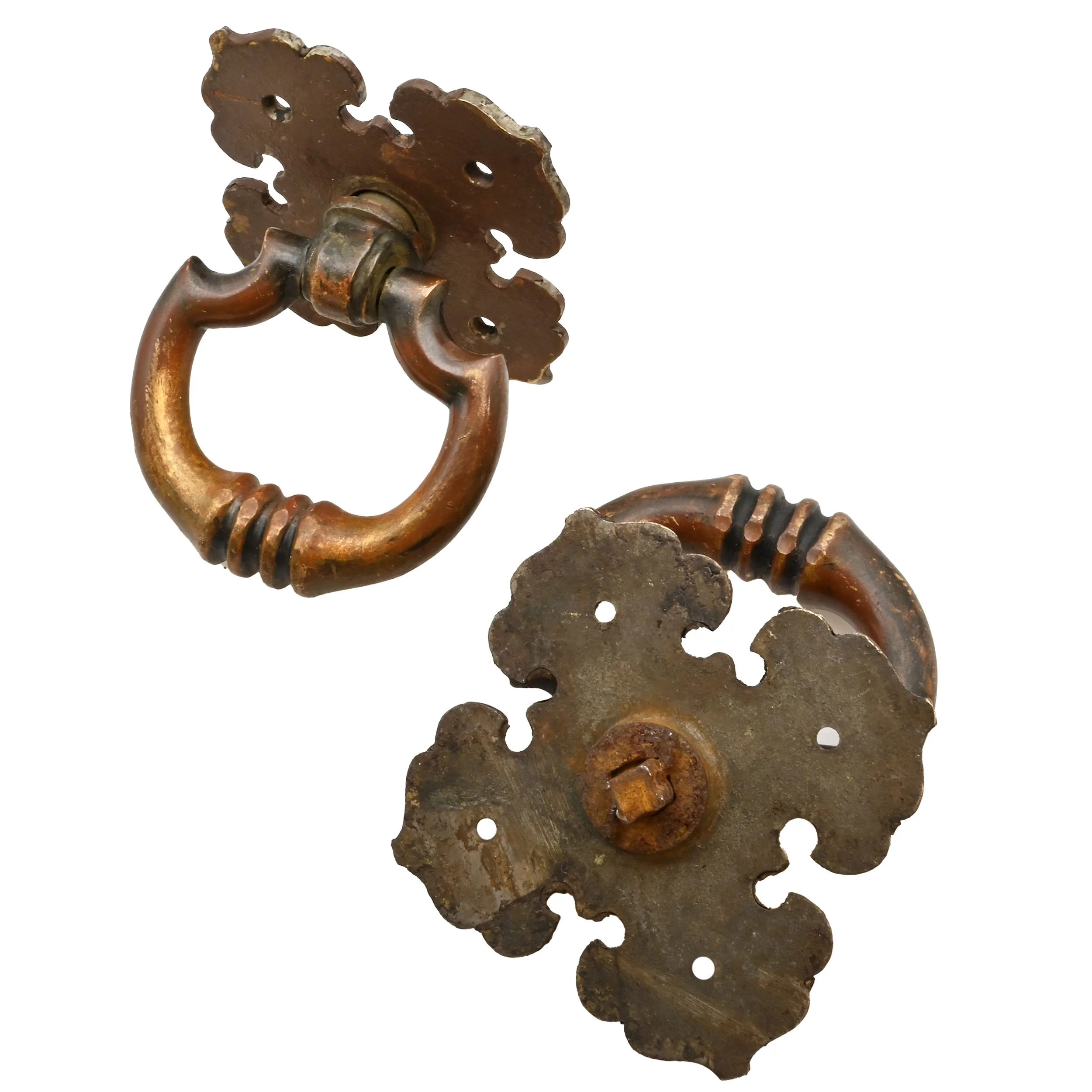 27235 hefty cast bronze baroque ring pull pair 2.jpg
