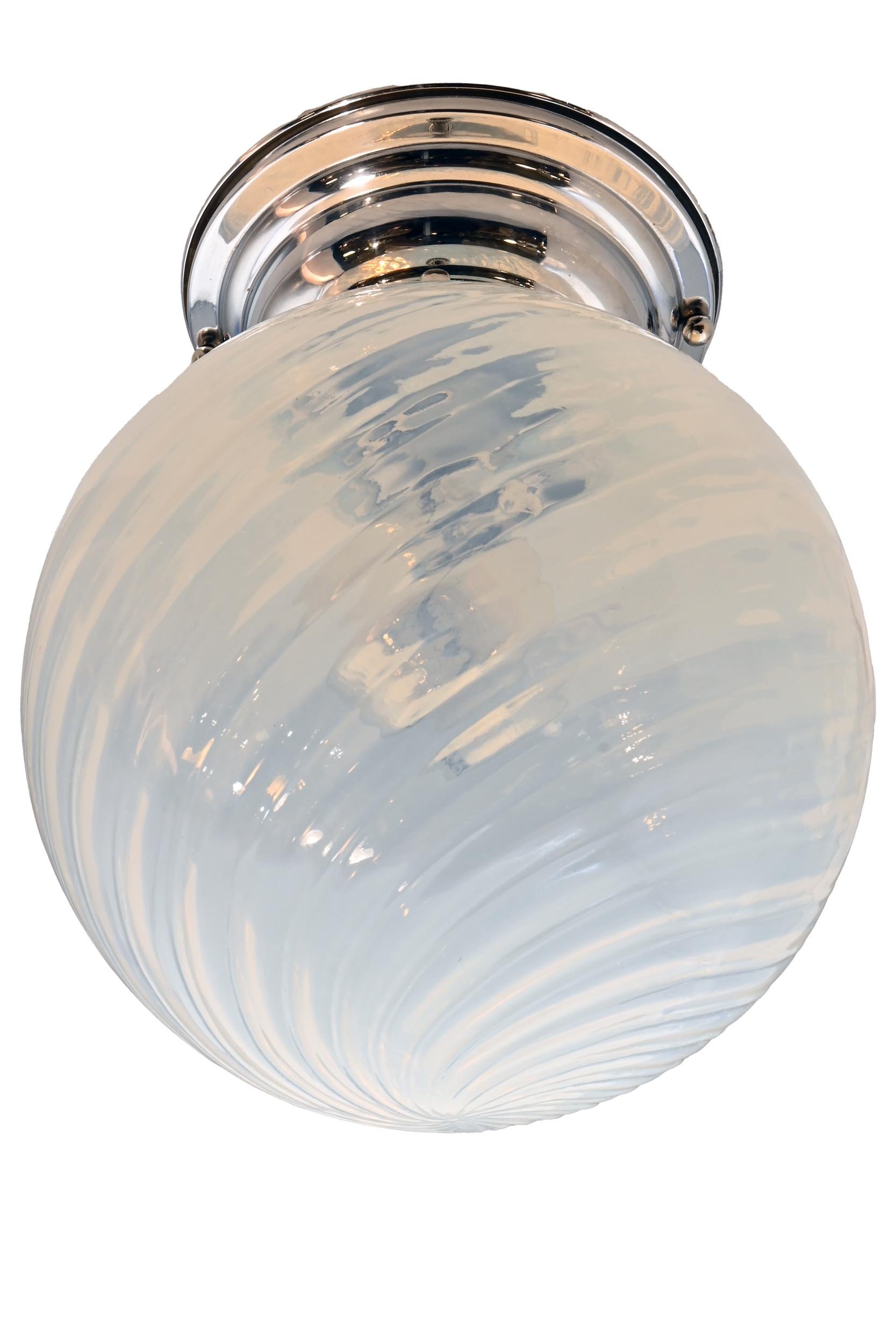 27863 vaselinse glass swirled globe on nickel flush 2.jpg