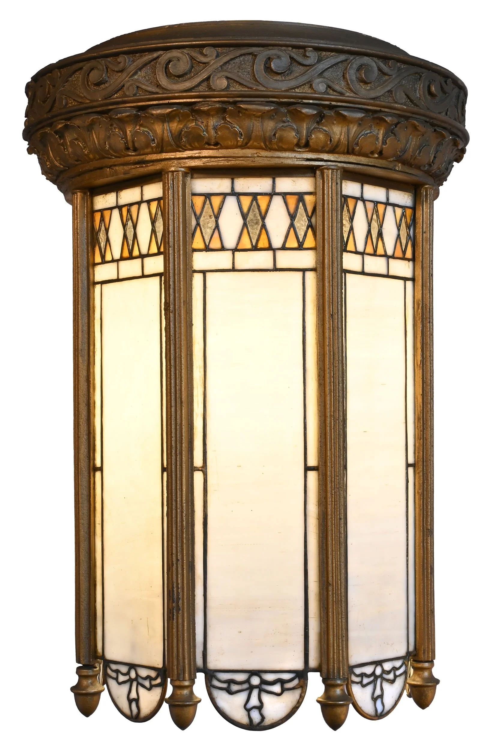 27292A gesso and stained glass flushmount 1.jpg