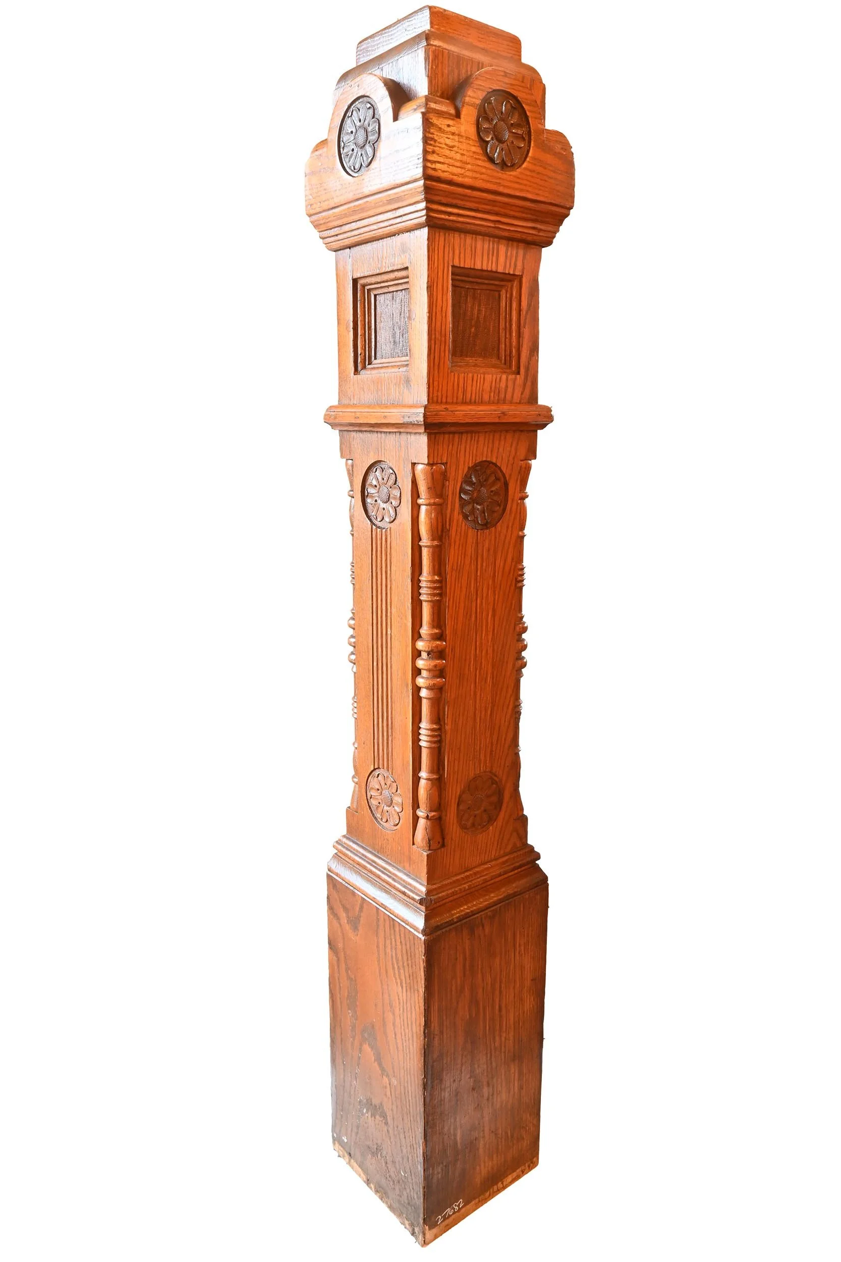 27683 oak victorian newel turned spindle corners and floral 2.jpg