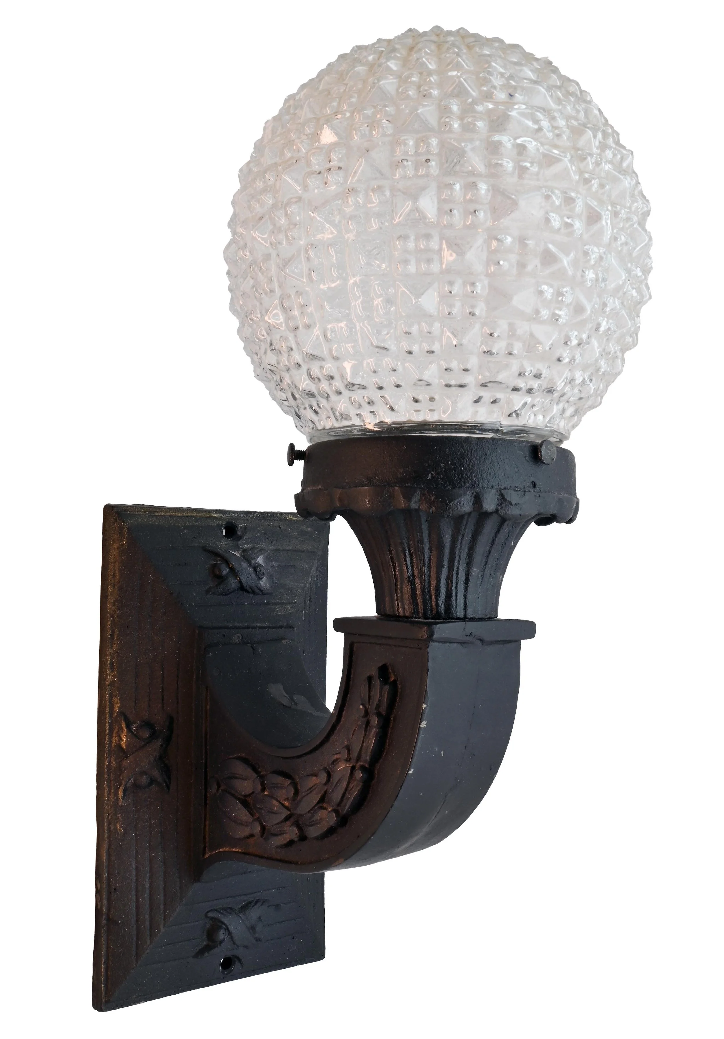 cast iron sconces with clear bubbled glass globe 3.jpg