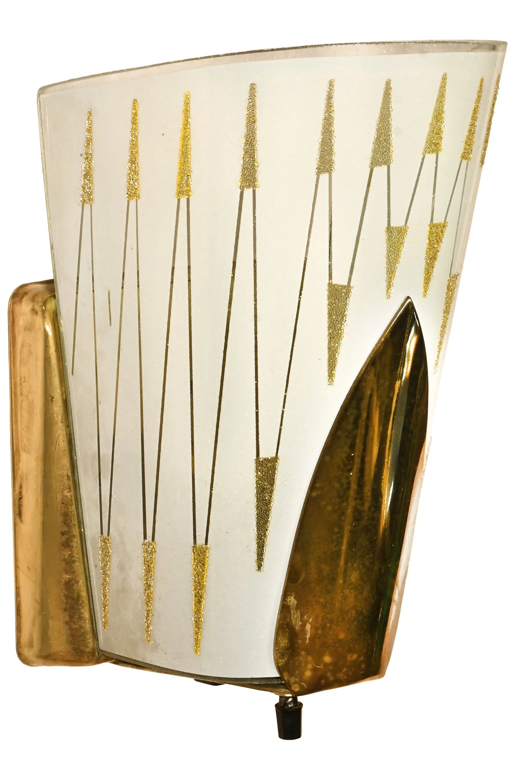 27421 brass midcentury modern virden slip shade sconce pair 2.jpg