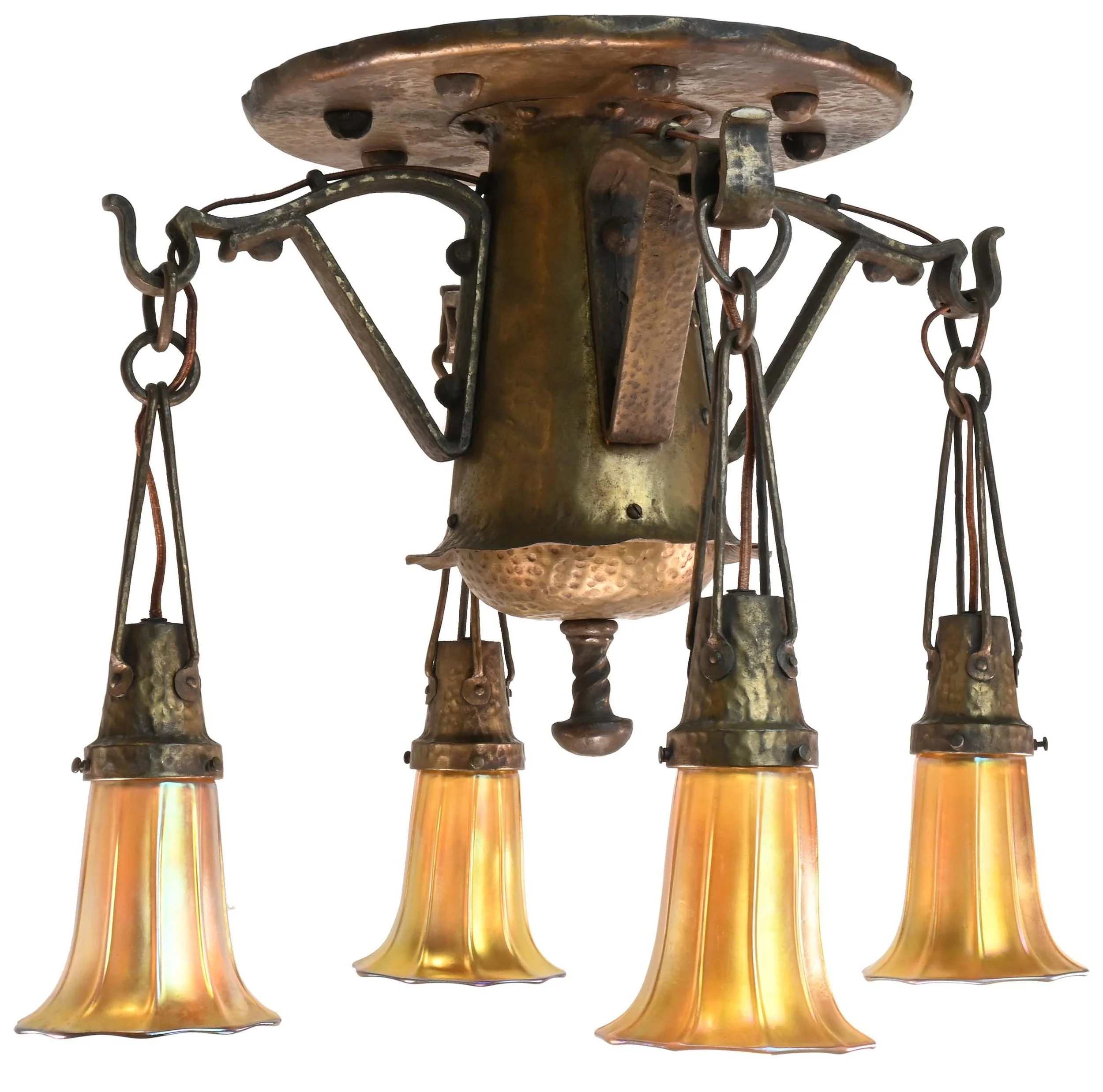 61409+hand+hammered+4+light+steuben+flush+3.jpg