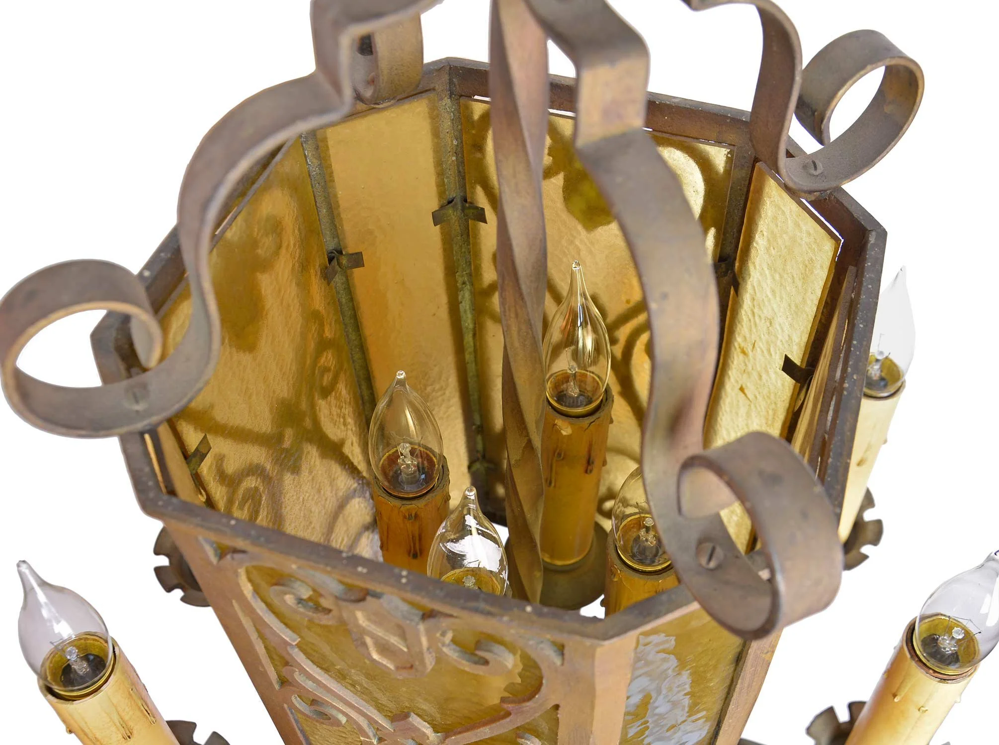 45962-brass-8-arm-pendant-with-amber-glass-top-angle.jpg