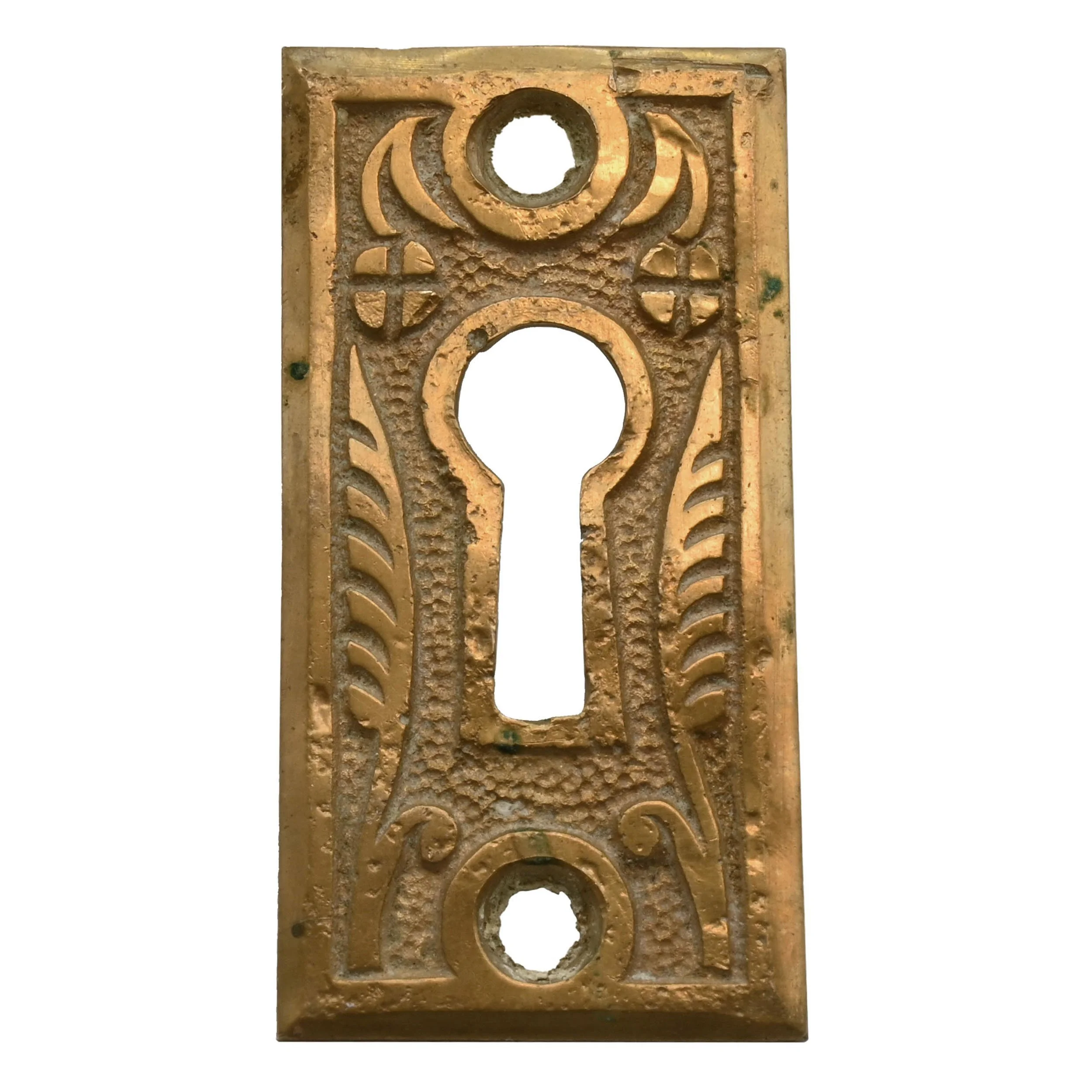 H2131+tall+brass+eastlake+keyhole+cover+with+feather+detail+2.jpg
