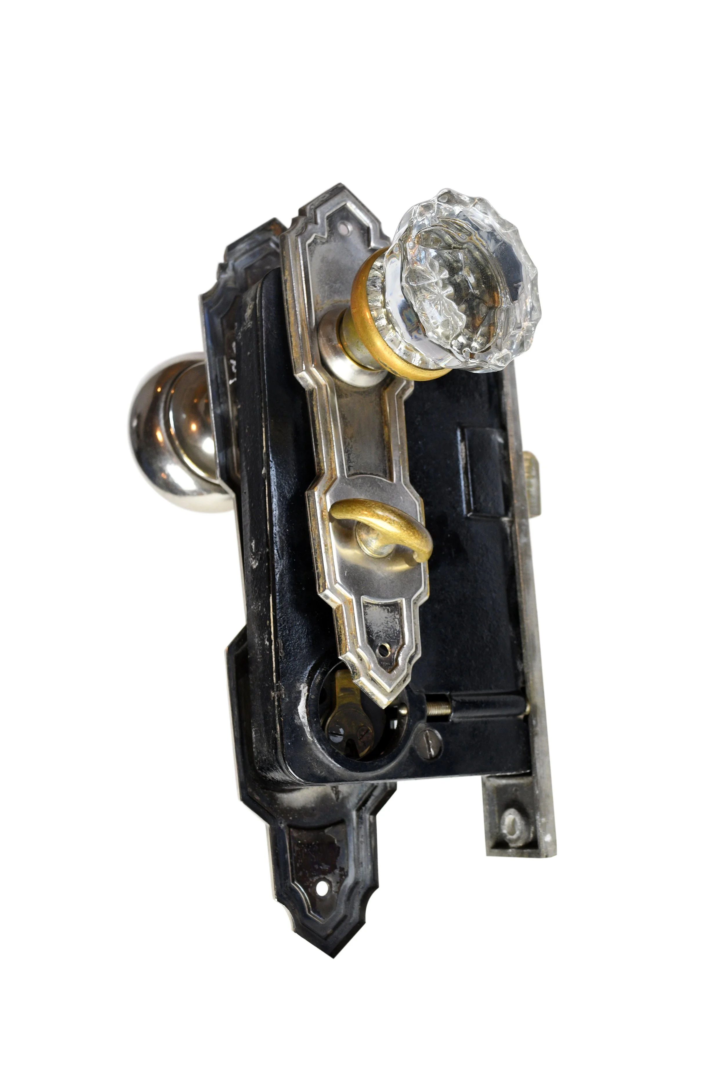 H20197-nickel-plated-brass-and-glass-deco-entry-knob-set-1.jpg