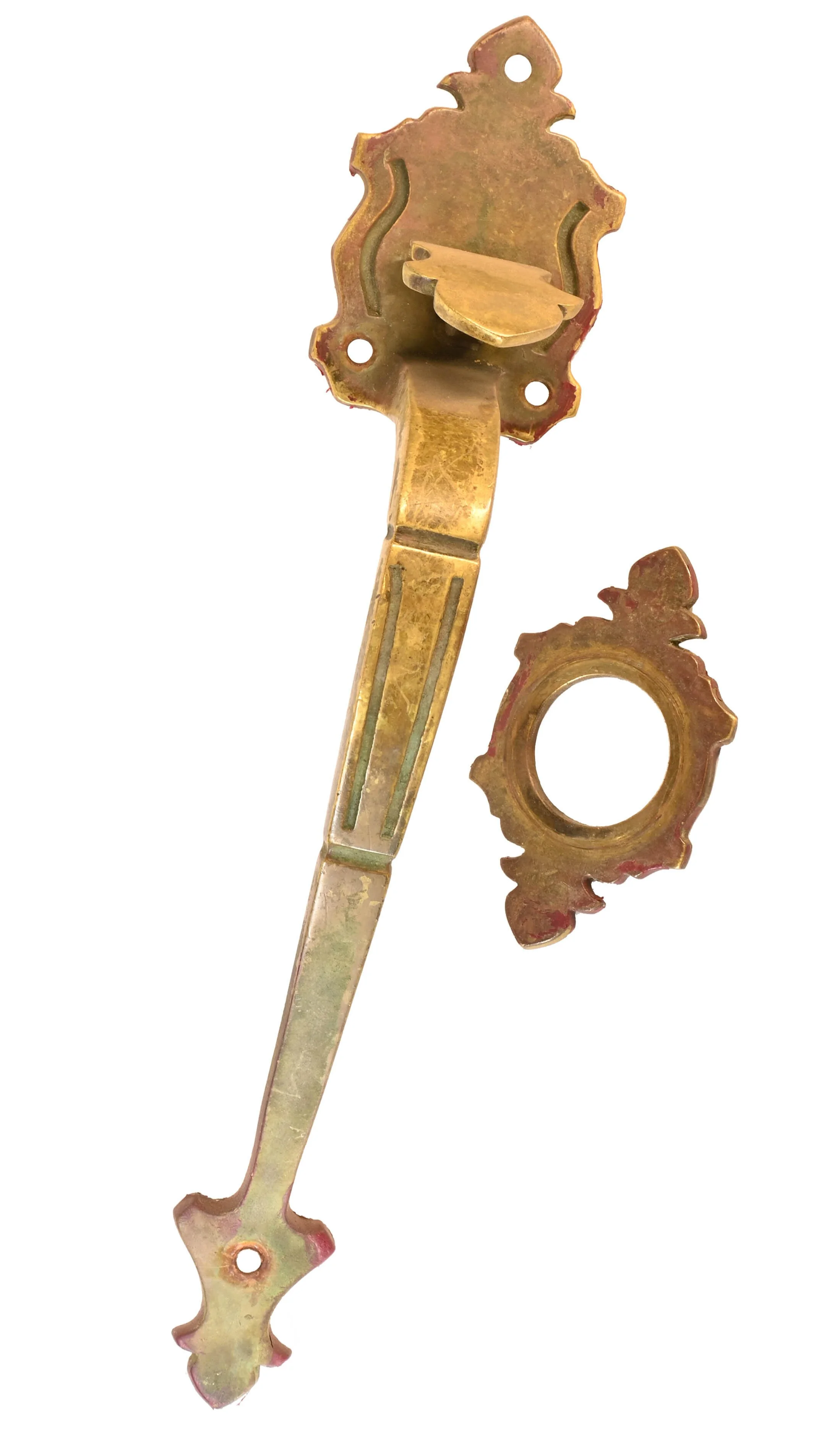 H49419+Mediterranean+thumblatch+with+escutcheon+outline.jpg