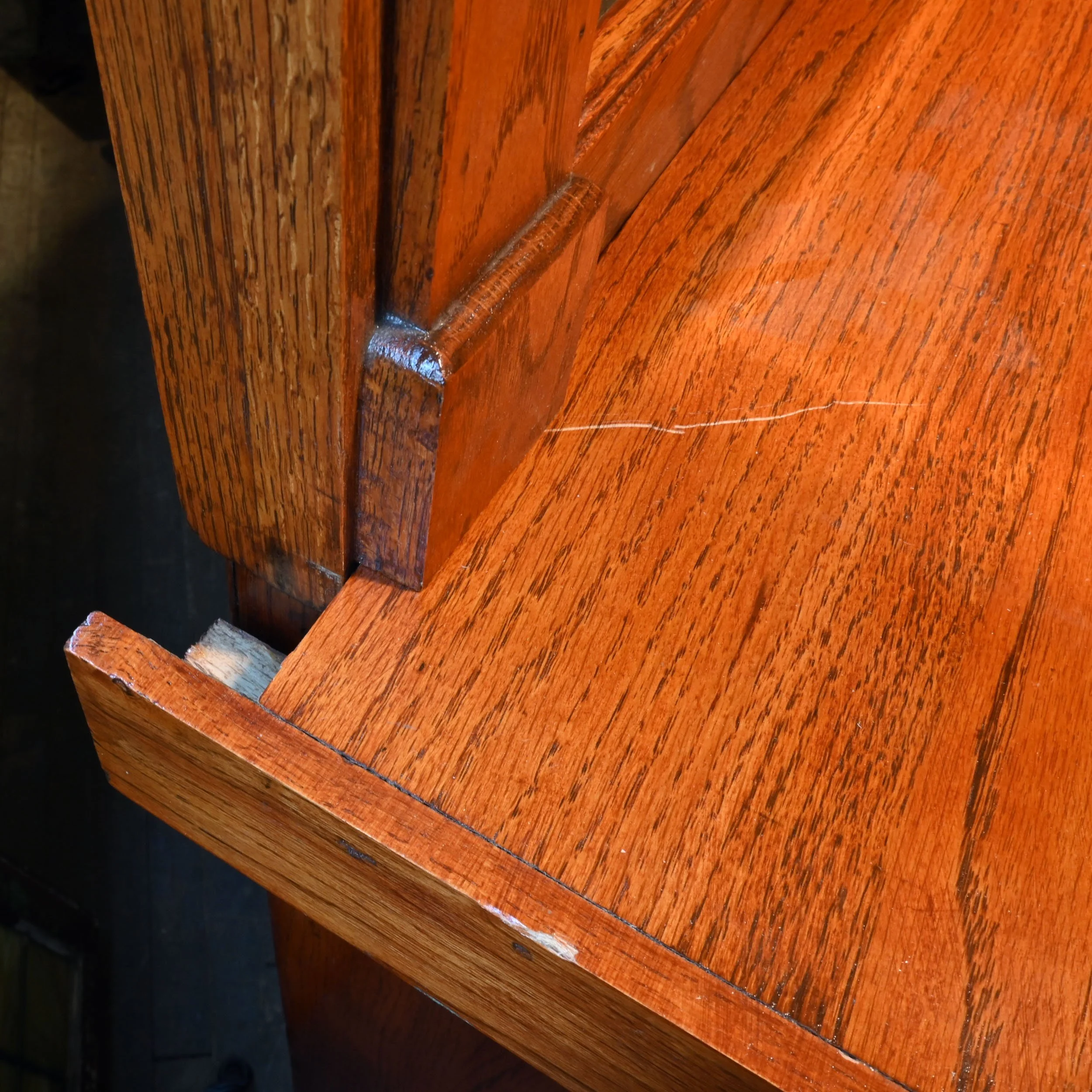 62512+refinished+short+oak+craftsman+buffet+with+beveled+mirror+2.jpg