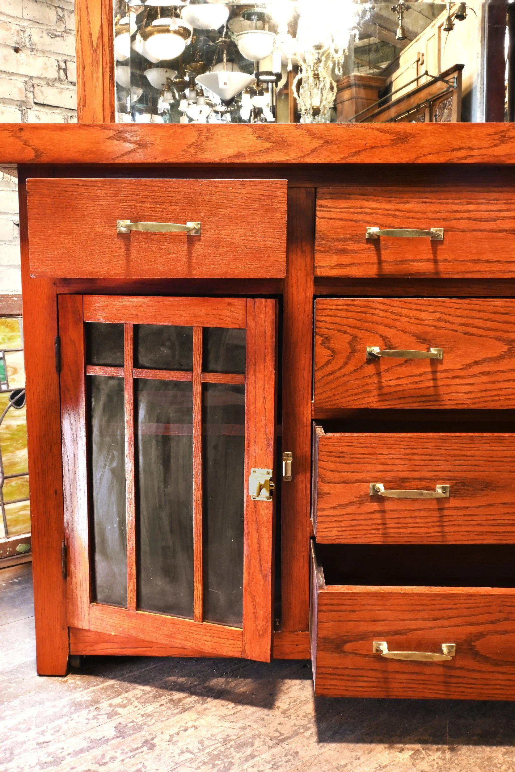 62512+refinished+short+oak+craftsman+buffet+with+beveled+mirror+4.jpg
