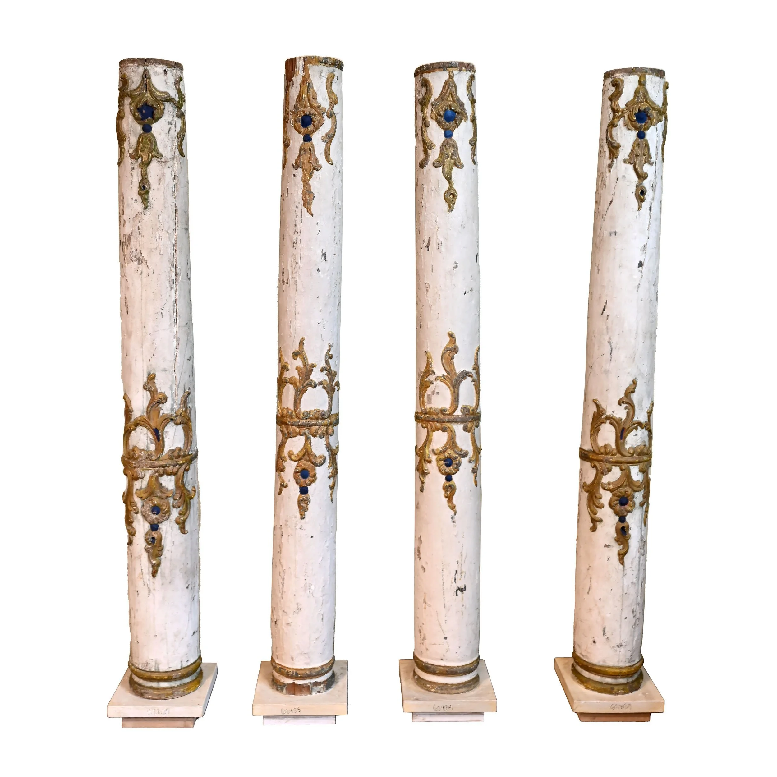 62422+weathered+painted+solid+wood+french+columns+with+blue+and+gold+accents+1.jpg