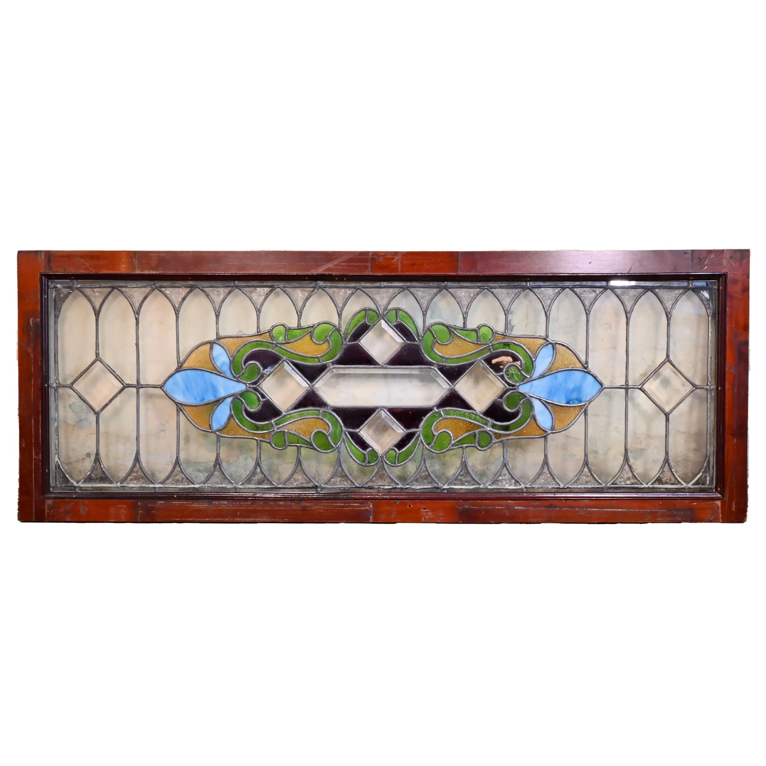 62091+ornate+transom+stained+glass+window+with+blue+fleur+de+lis+2.jpg