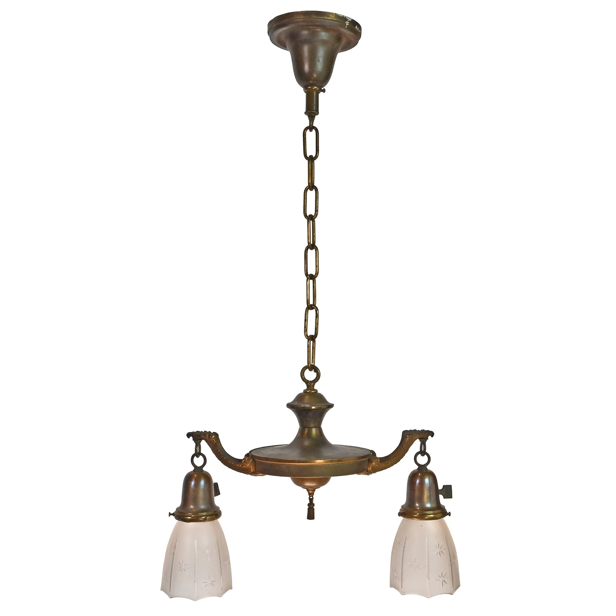 62109B+brass+two+arm+pan+chandelier+with+cut+glass+shades+8.jpg