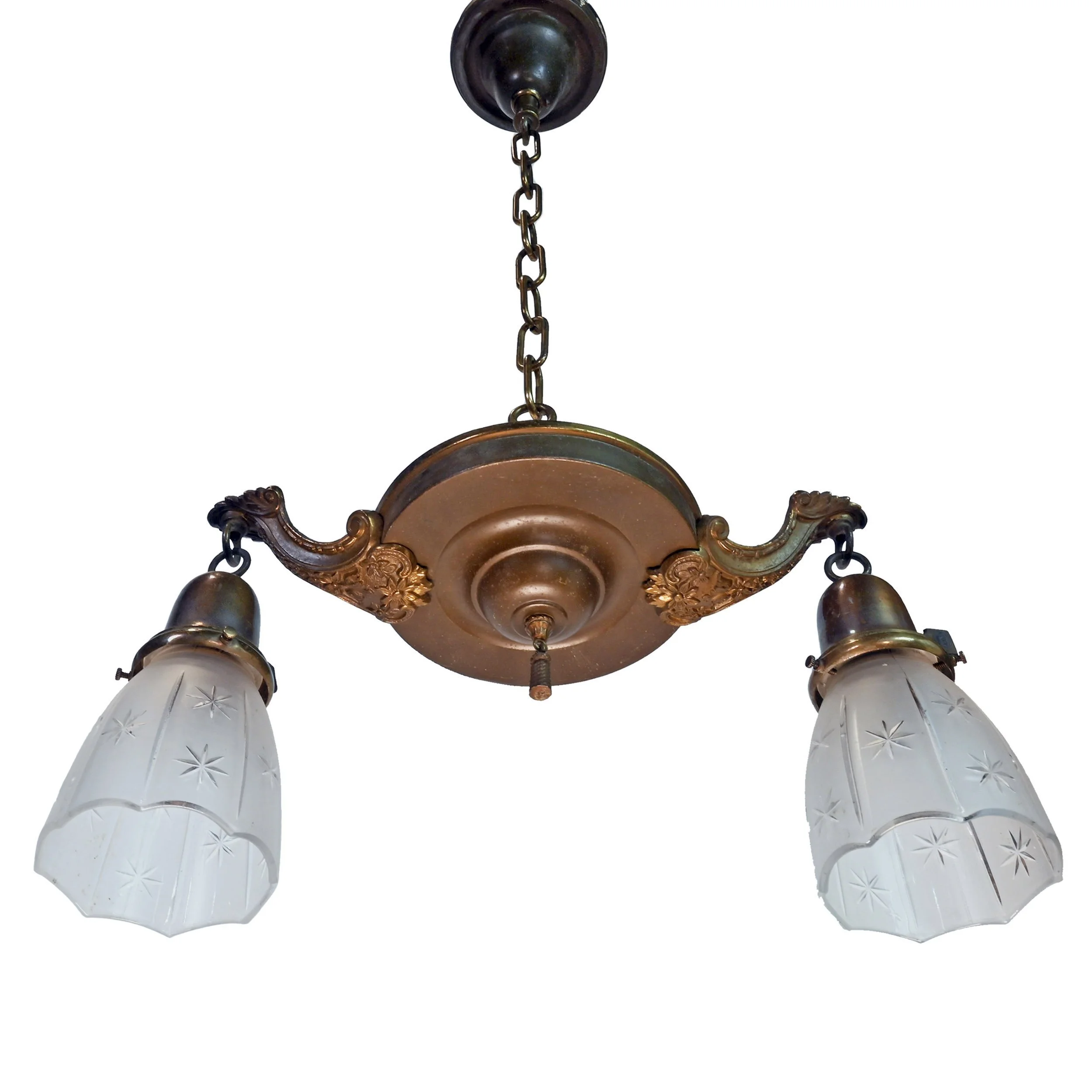 62109B+brass+two+arm+pan+chandelier+with+cut+glass+shades+4.jpg